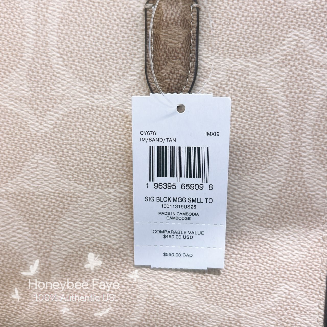 Coach Maggie Small Tote Bag In Blocked Signature Canvas CY676 Size ONE SIZE - 5 Thumbnail