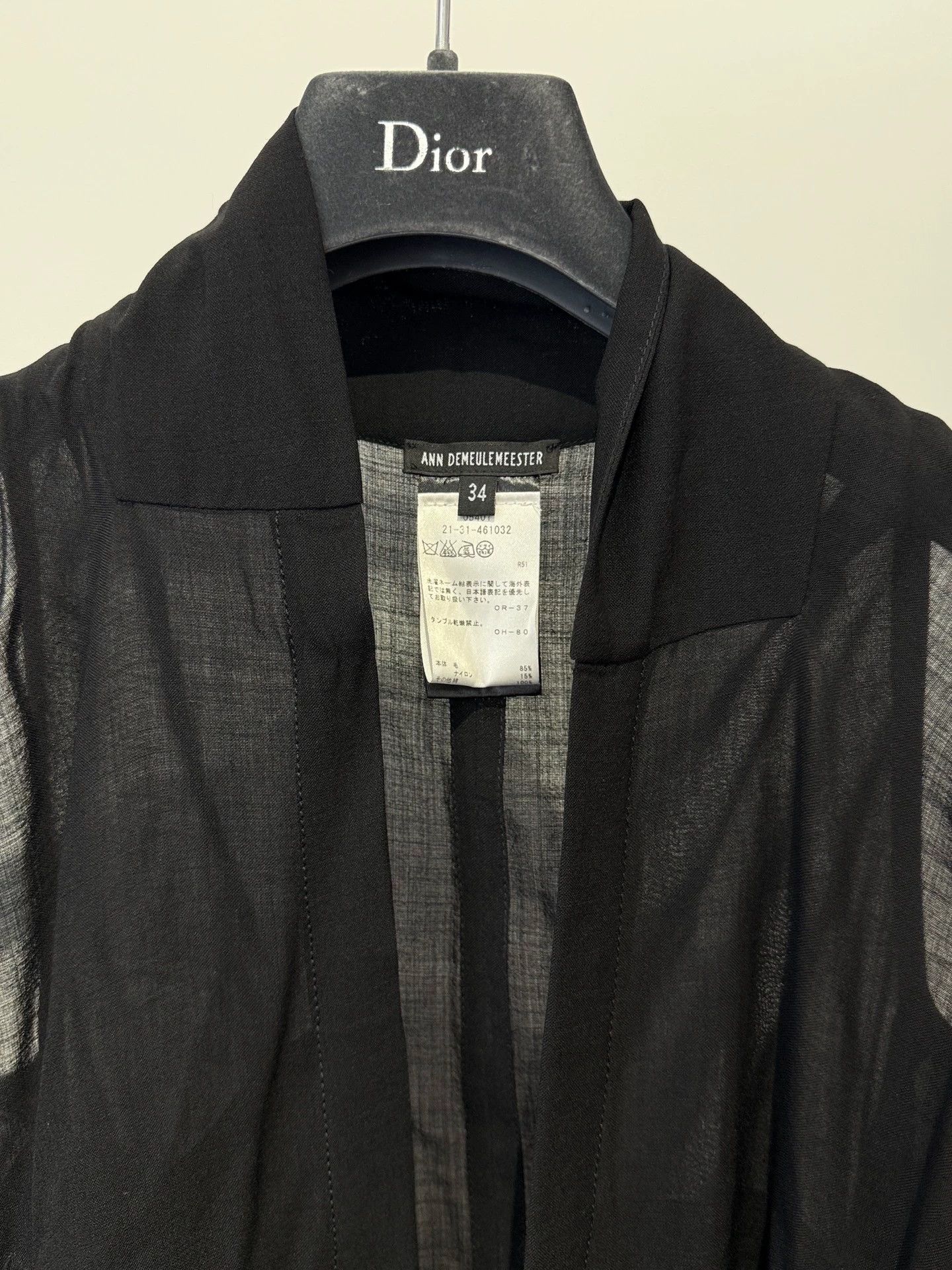 Ann Demeulemeester Ann Demeulemeester Black Irregular Strap Vest 34 Size XXS / US 00 / IT 34 - 4 Thumbnail
