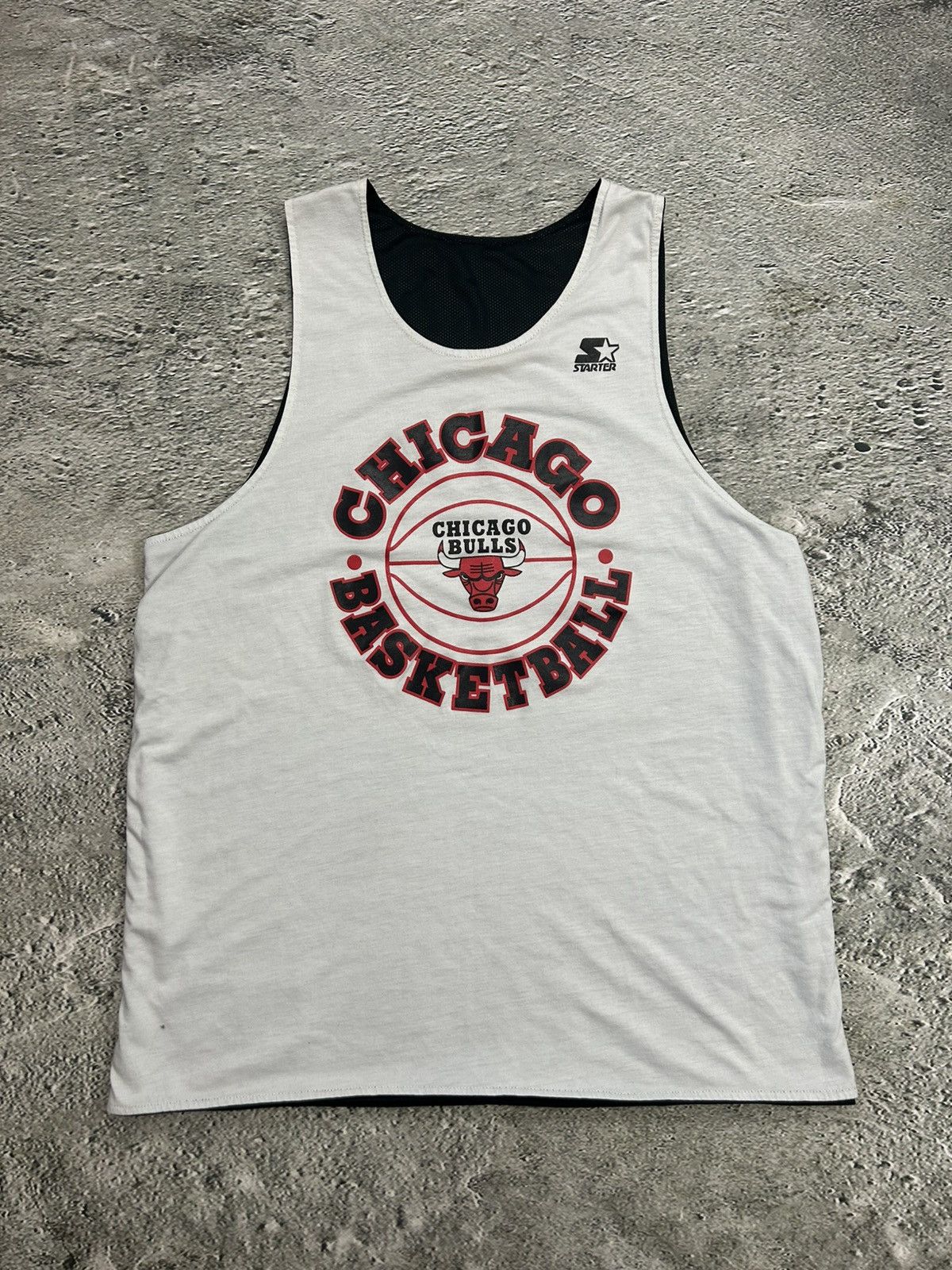 NBA Chicago Bulls Vintage Reversible Practice Jersey Black White Size US XL / EU 56 / 4 - 2 Thumbnail