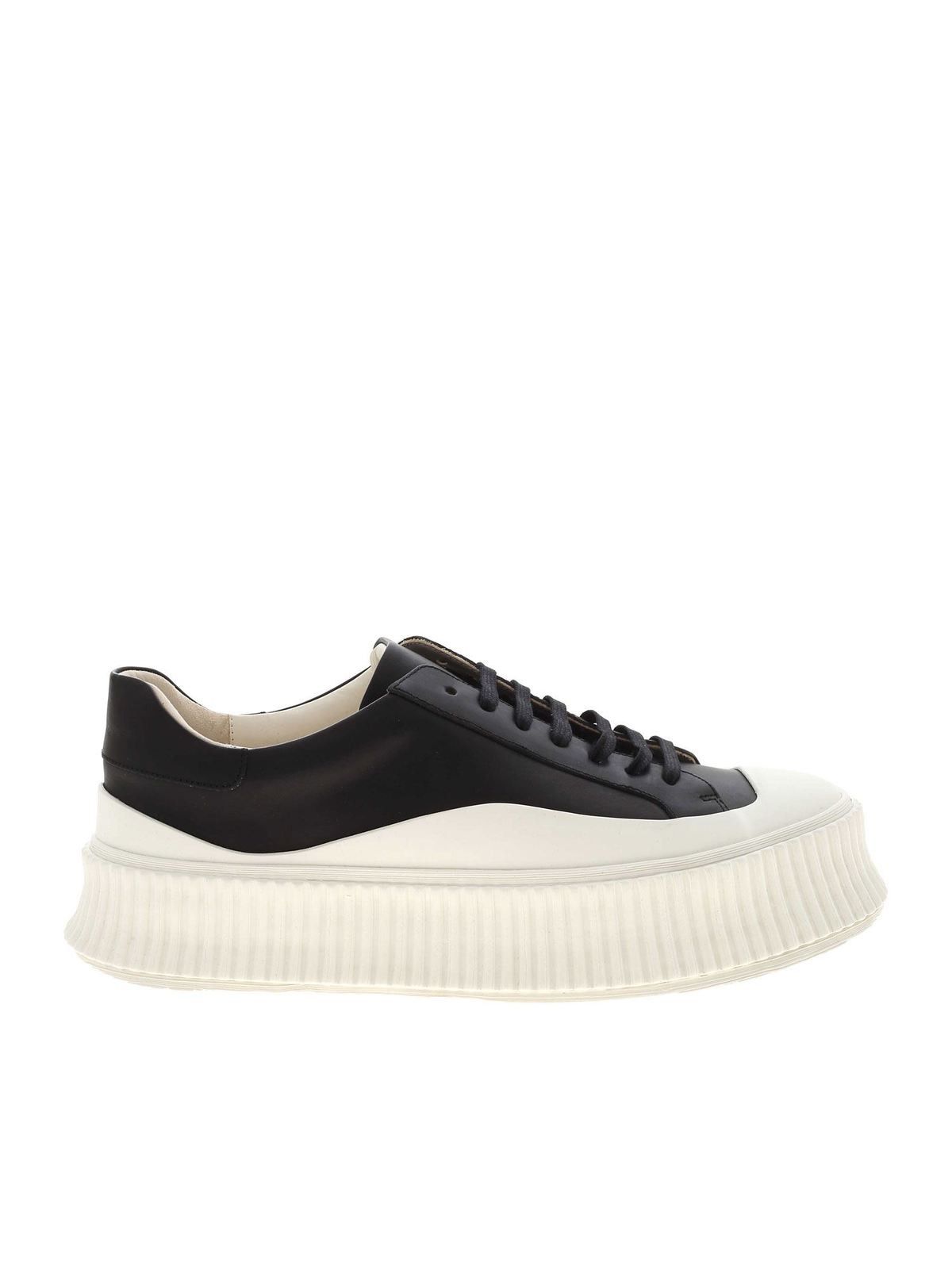 Jil Sander Lake Platform Leather Sneakers Size US 12 / EU 45 - 2 Thumbnail