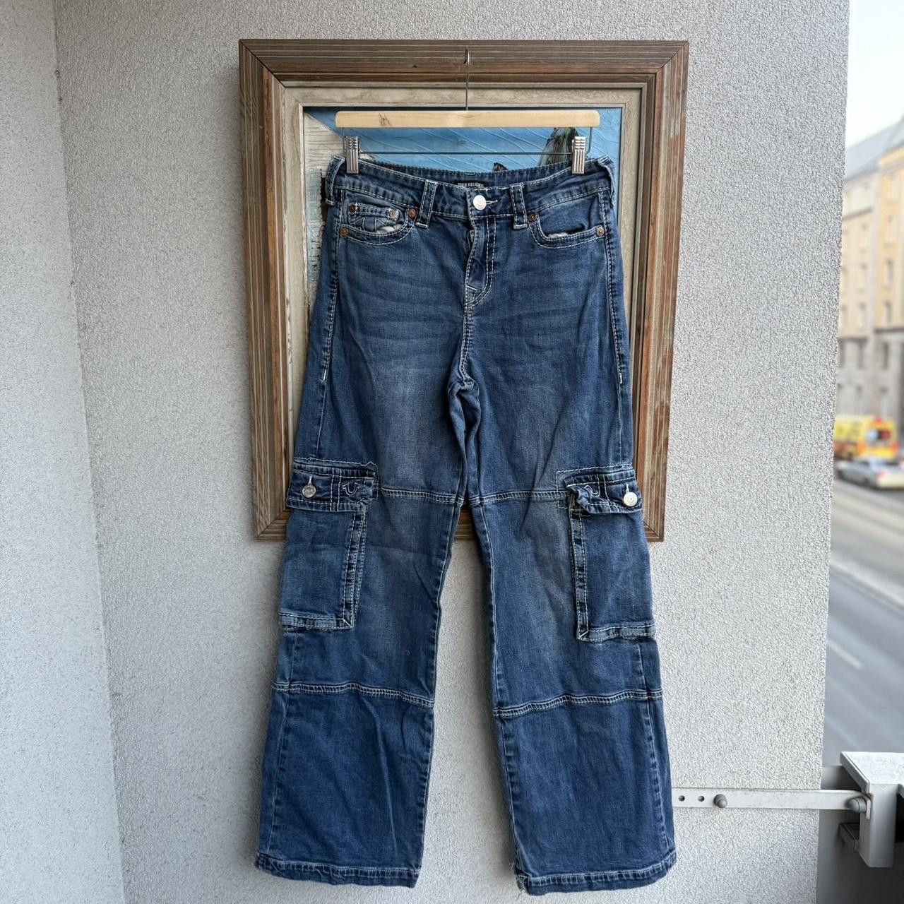 True Religion True Religion Vintage y2k Jeans Denim Cargo Wide Leg Size US 30 / EU 46 - 2 Thumbnail