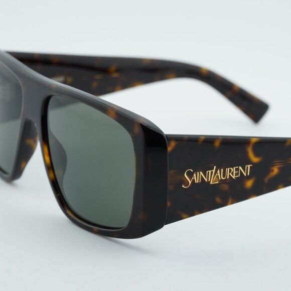 Saint Laurent Paris Saint Laurent SL832 002 Sunglasses Havana Square Frame, Grey Size ONE SIZE - 10 Thumbnail