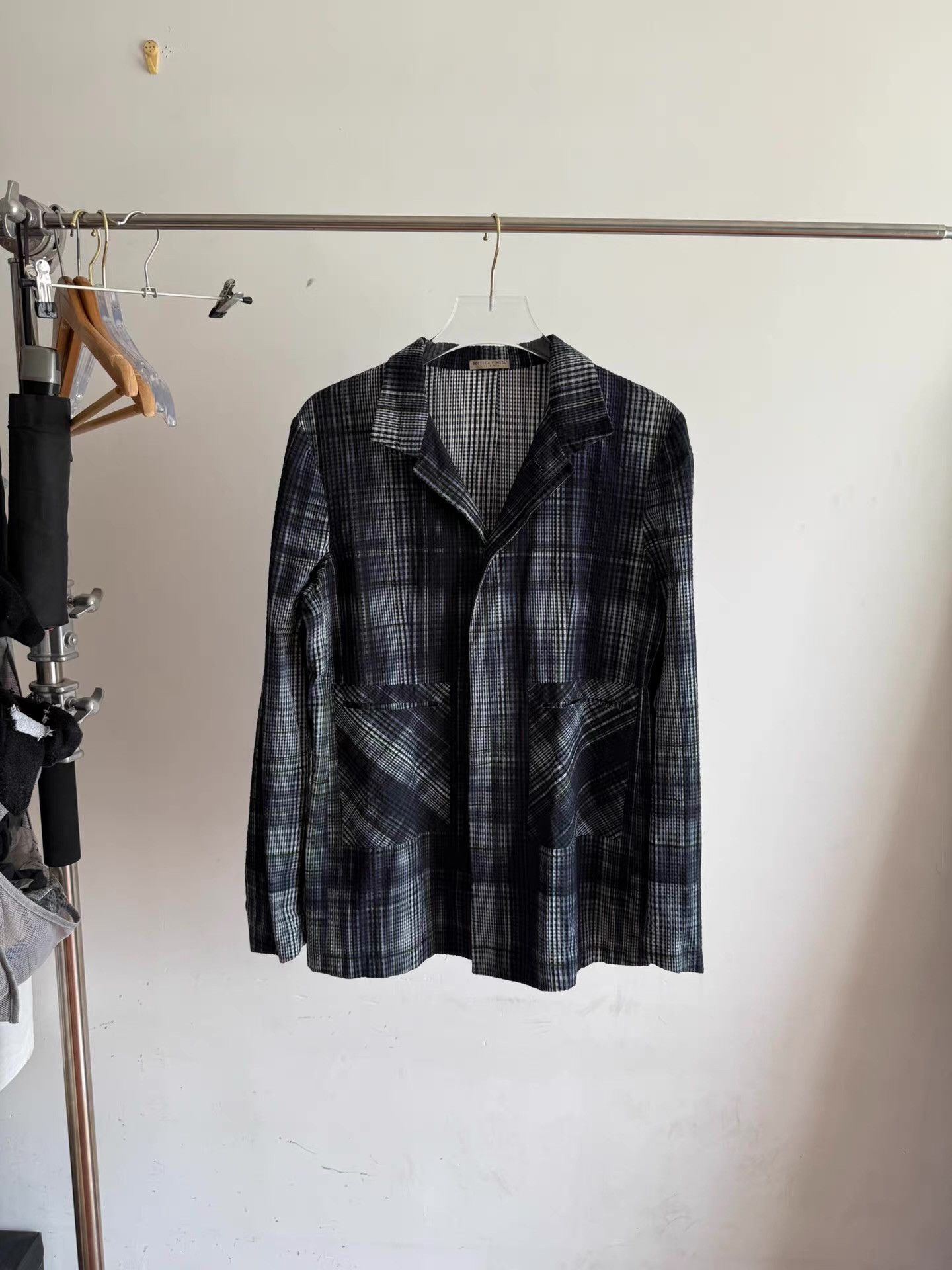Bottega Veneta BOTTEGA VENETA Seersucker Jacket Q17 Size US M / EU 48-50 / 2 - 1 Thumbnail