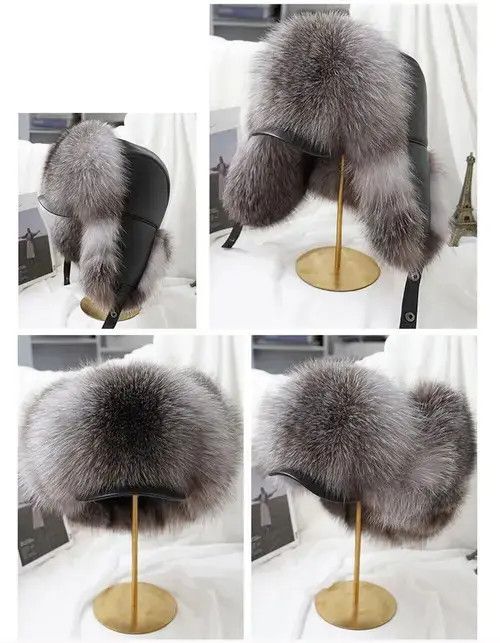 Other Man Ski Hats Real Leather Size ONE SIZE - 2 Thumbnail