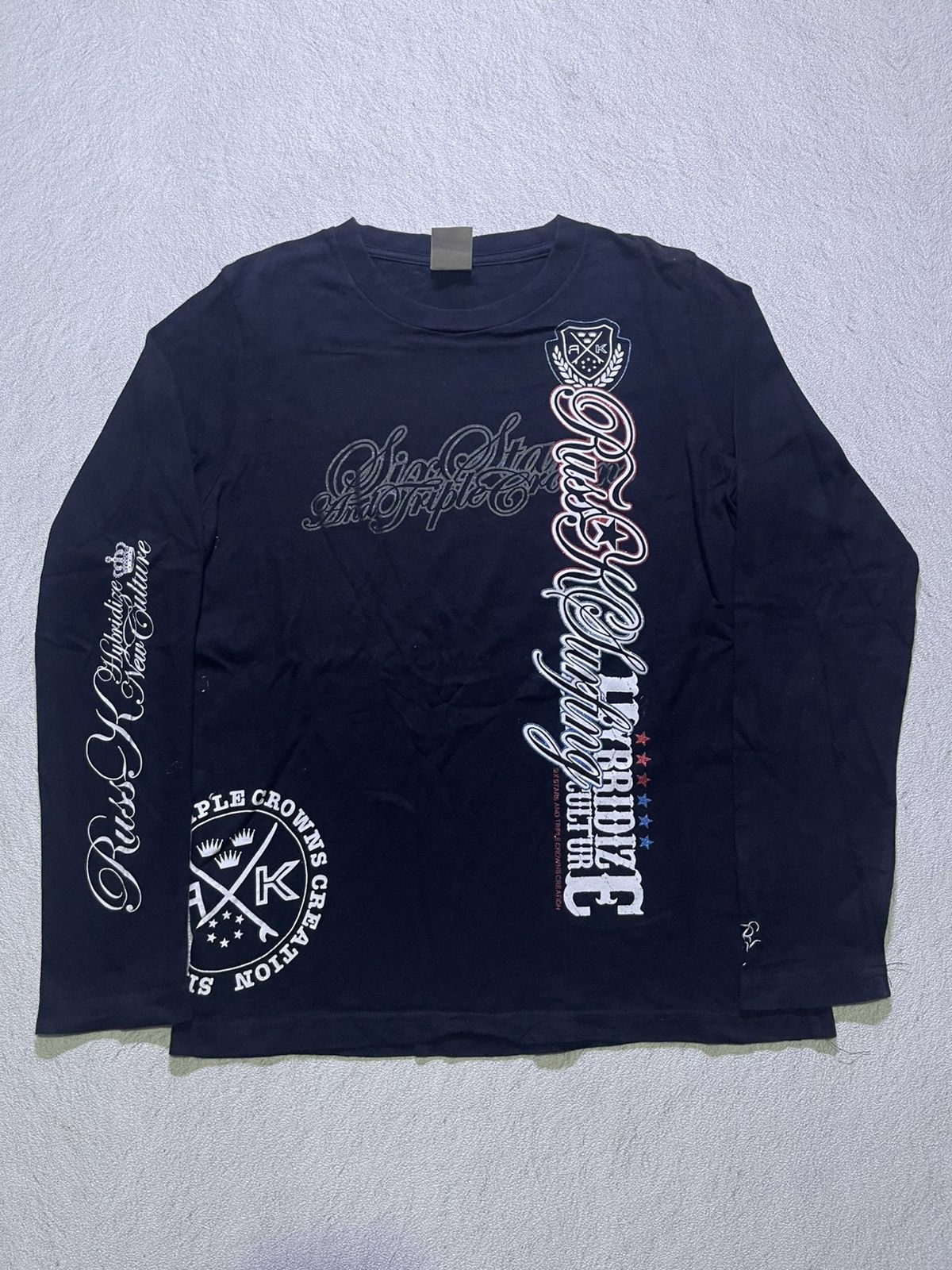 Japanese Brand Y2K RUSS-K long sleeve tshirt Size US S / EU 44-46 / 1 - 1 Thumbnail