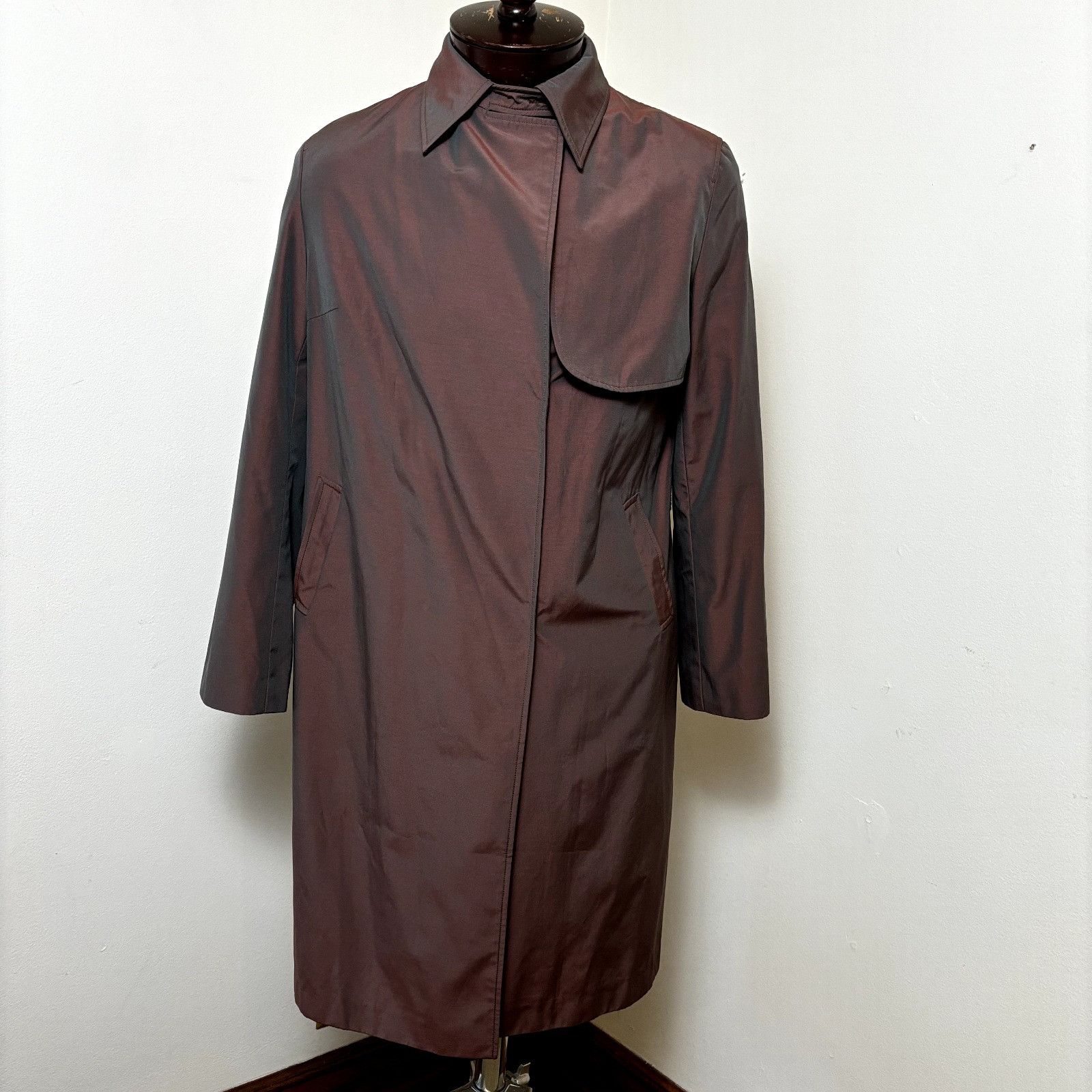 Other YULI Women's Size S-M US Fit Collared Trench Coat Brown Lon Size S / US 4 / IT 40 - 12 Thumbnail