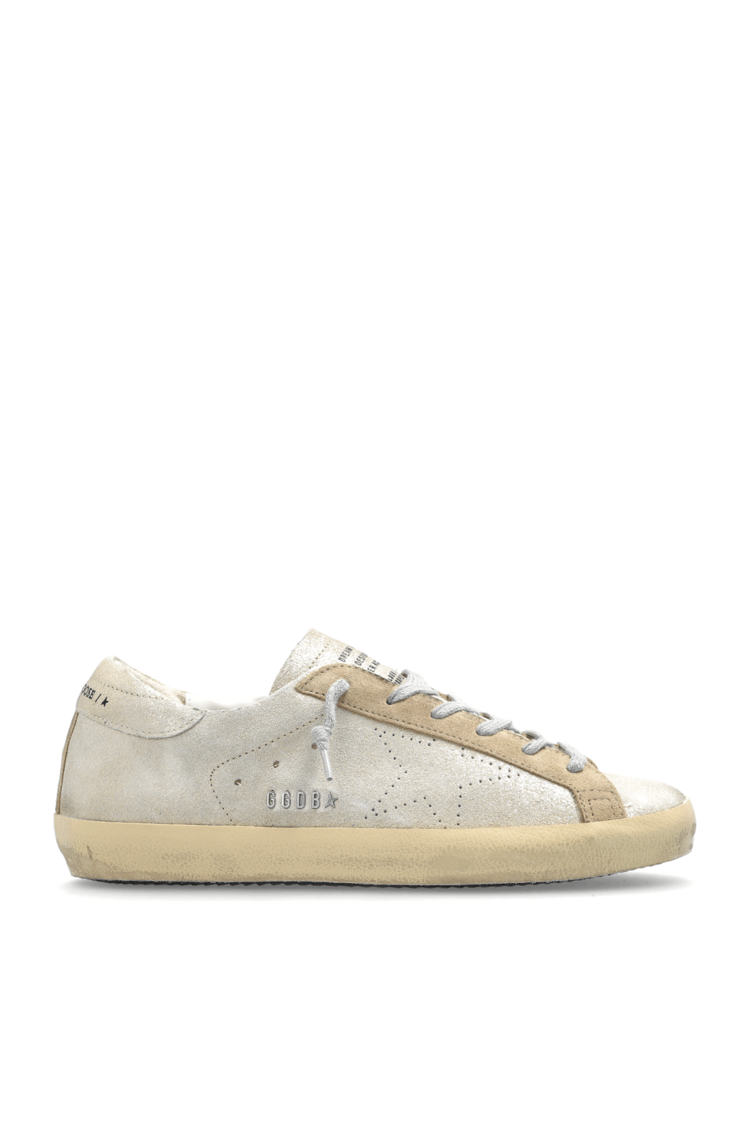 GOLDEN GOOSE Super-Star Wmn's Wht/Bge Suede Sneakers
