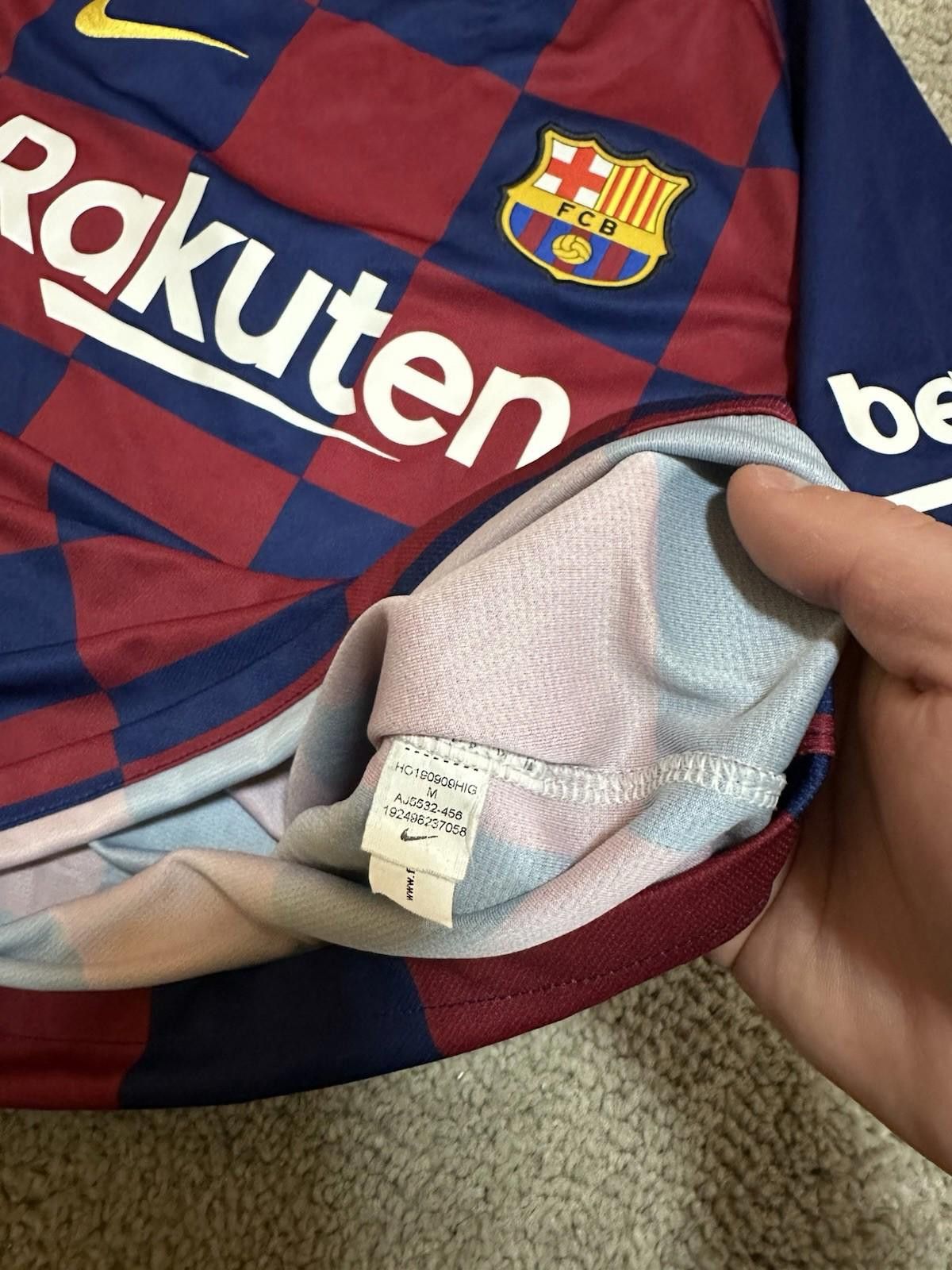 Nike BARCELONA 2019 2020 HOME SHIRT JERSEY NIKE sz M MEN Size US M / EU 48-50 / 2 - 8 Thumbnail
