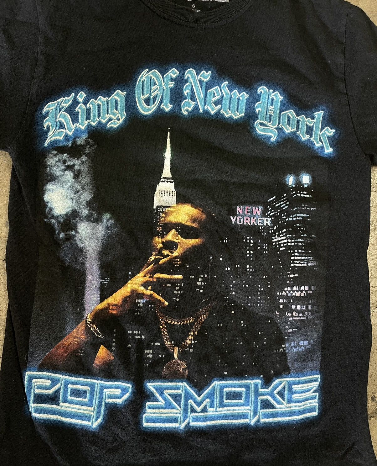 Rap Tees × Vintage Y2K/VTG POP SMOKE KING OF NEW YORK SHIRT Size S / US 4 / IT 40 - 2 Thumbnail