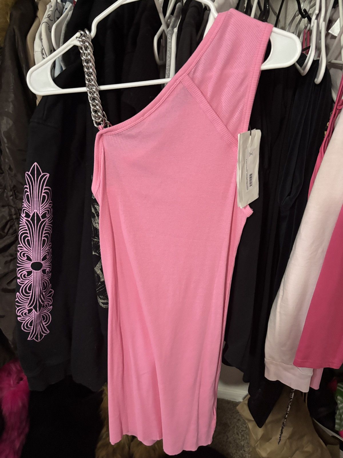 1017 ALYX 9SM 1017 ALYX 9sm Pink Chain Minidress Size M / US 6-8 / IT 42-44 - 4 Thumbnail