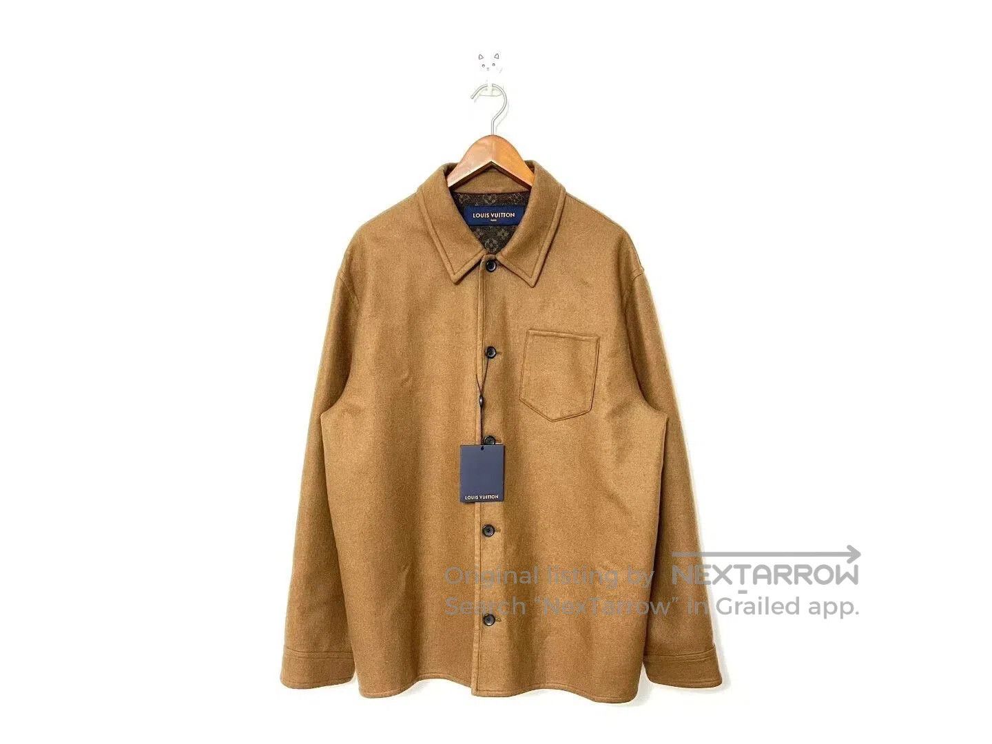 louis vuitton cashmere shirt jacket.