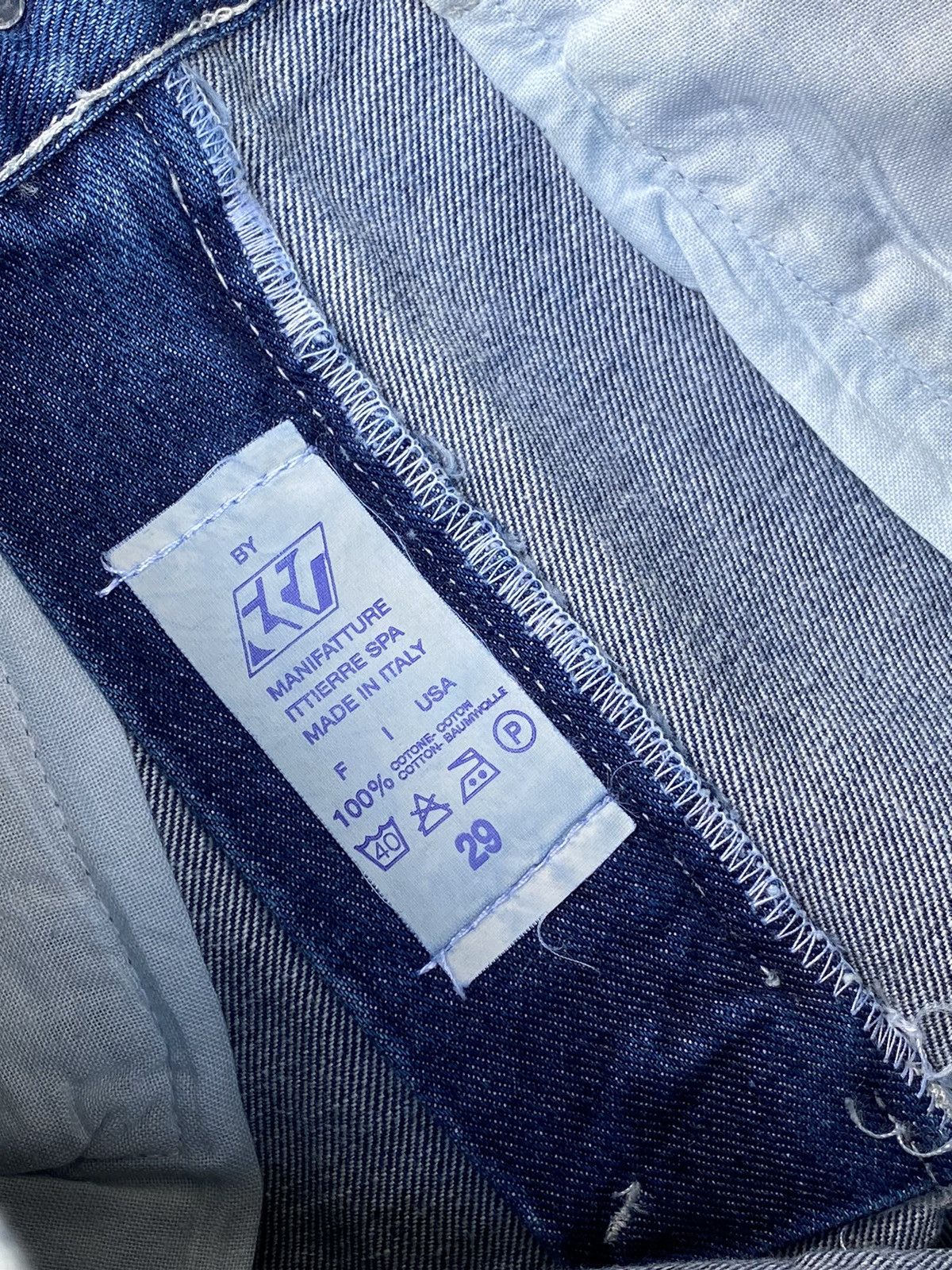 Vintage Vintage 90s Versace Couture Denim Jeans Pants Size 27" / US 4 / IT 40 - 6 Thumbnail
