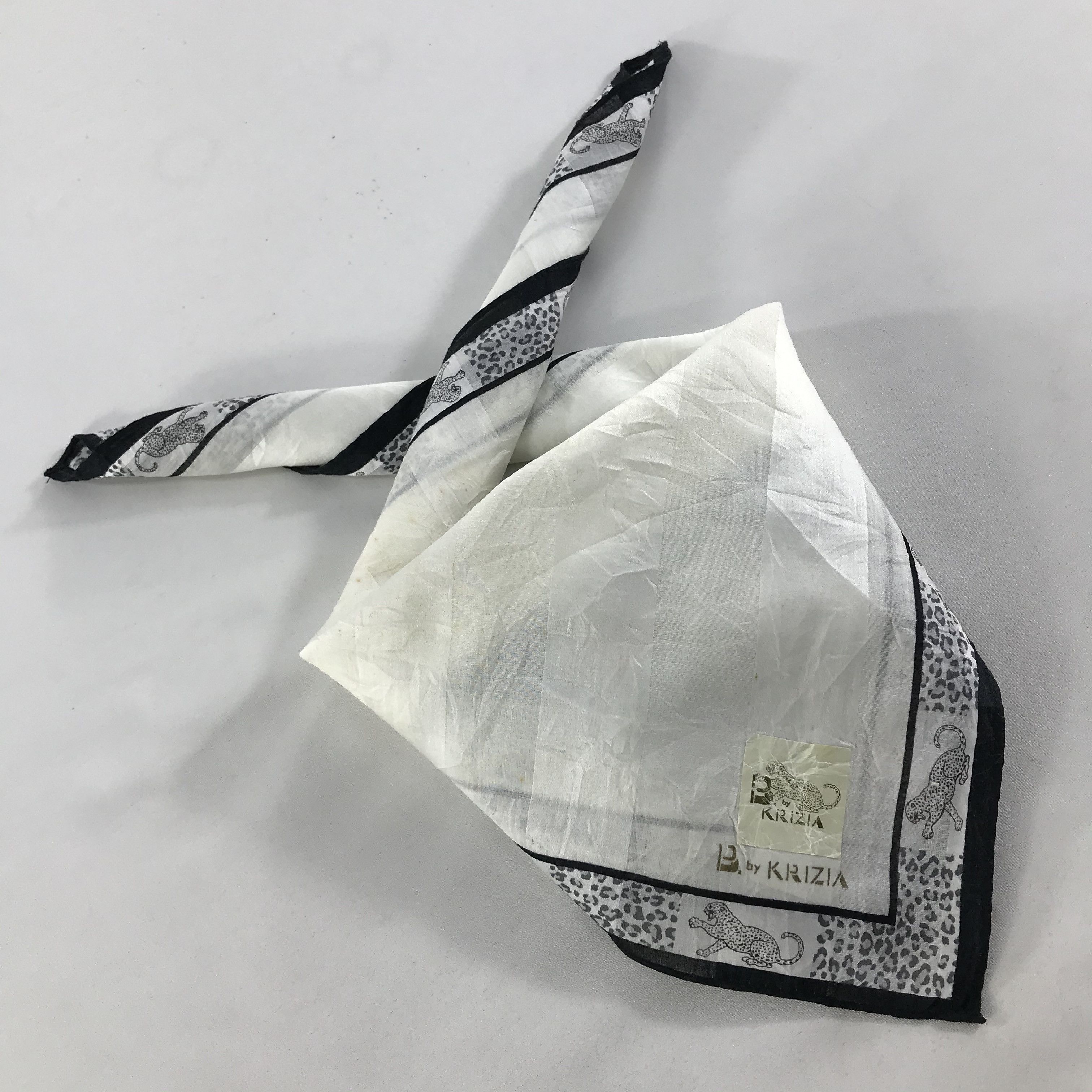 Krizia Uomo × Vintage Krizia Uomo Bandana / Handkerchief / Neckerchief - S1472 Size ONE SIZE - 4 Thumbnail