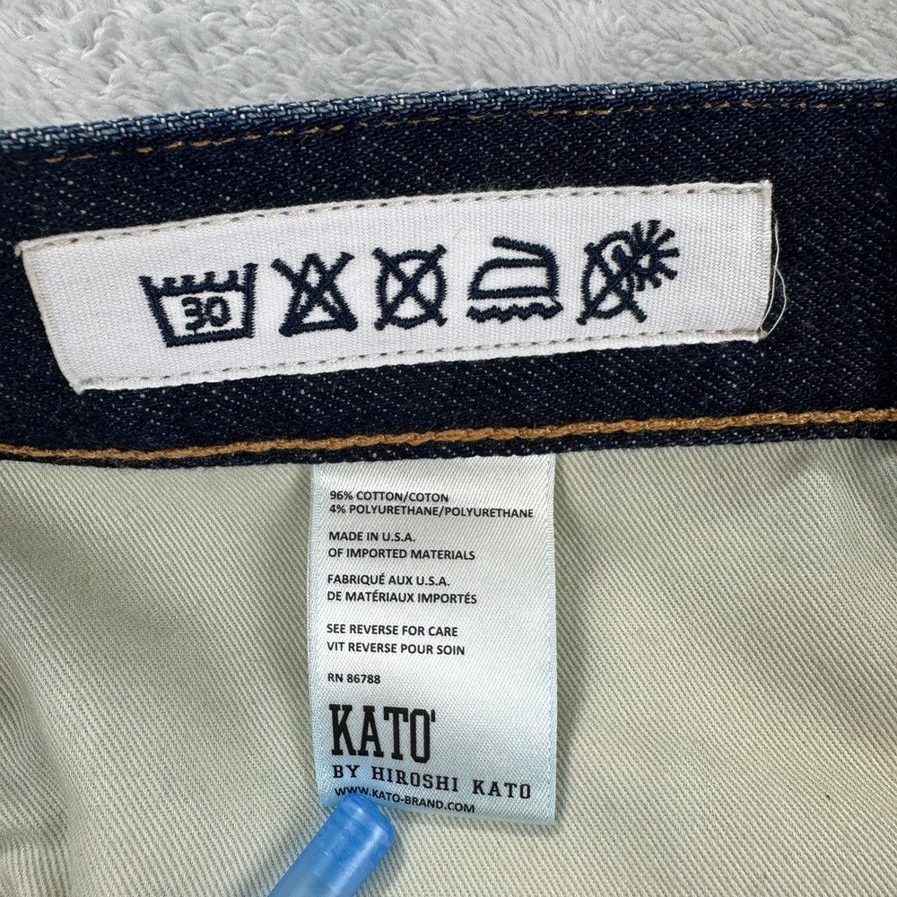 KATO Kato NWT 14 oz 4 way stretch selvedge "the pen" slim men's Size US 34 / EU 50 - 9 Thumbnail