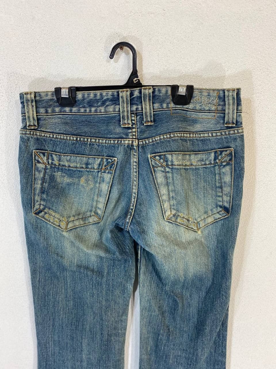 Vivienne Tam vivienne tam gold thread bootcut flare distressed denim Size 32" / US 10 / IT 46 - 2 Thumbnail