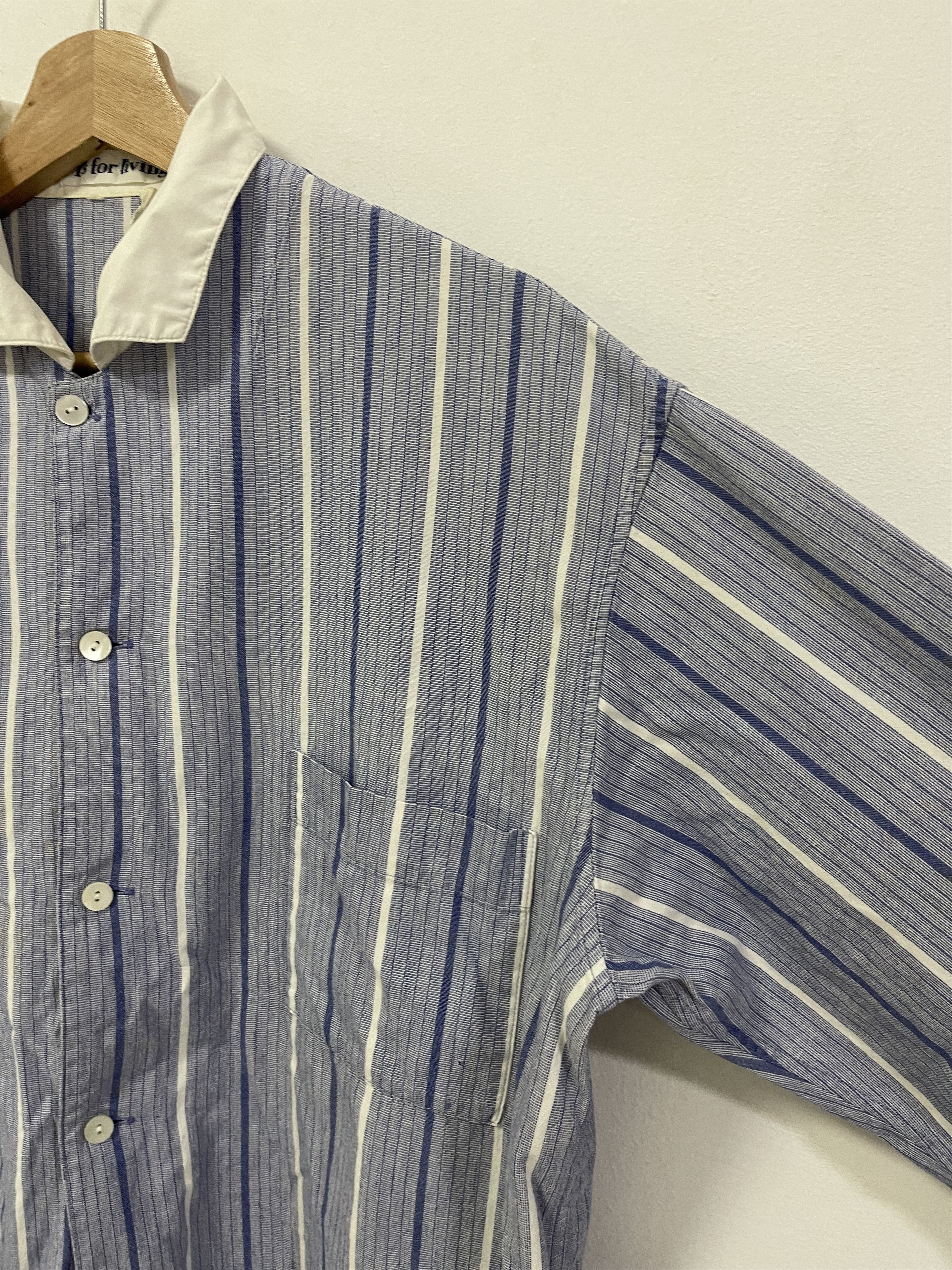 Designer × Y's × Yohji Yamamoto Designer Ys Yamamoto striped Button Up Size US S / EU 44-46 / 1 - 6 Thumbnail