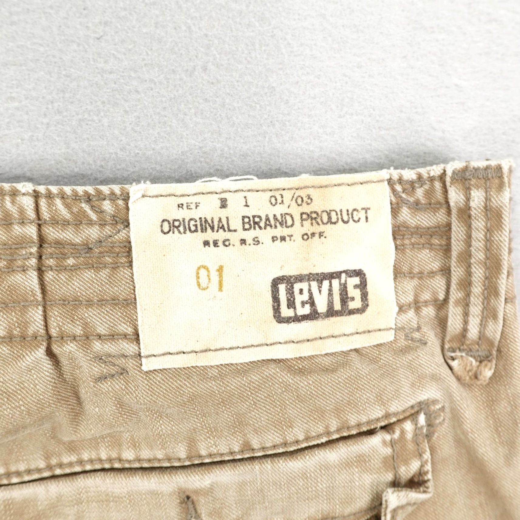 Levi's Levi's Men’s Chino Pants 36x32 Khaki Beige Relaxed Straight Canvas Cotton Workwear Casual Size US 36 / EU 52 - 7 Thumbnail