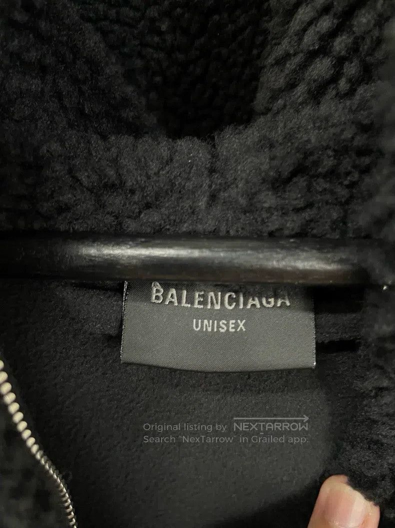 Balenciaga Balenciaga Solid color logo embroidered zipper hooded swea Size US L / EU 52-54 / 3 - 3 Thumbnail