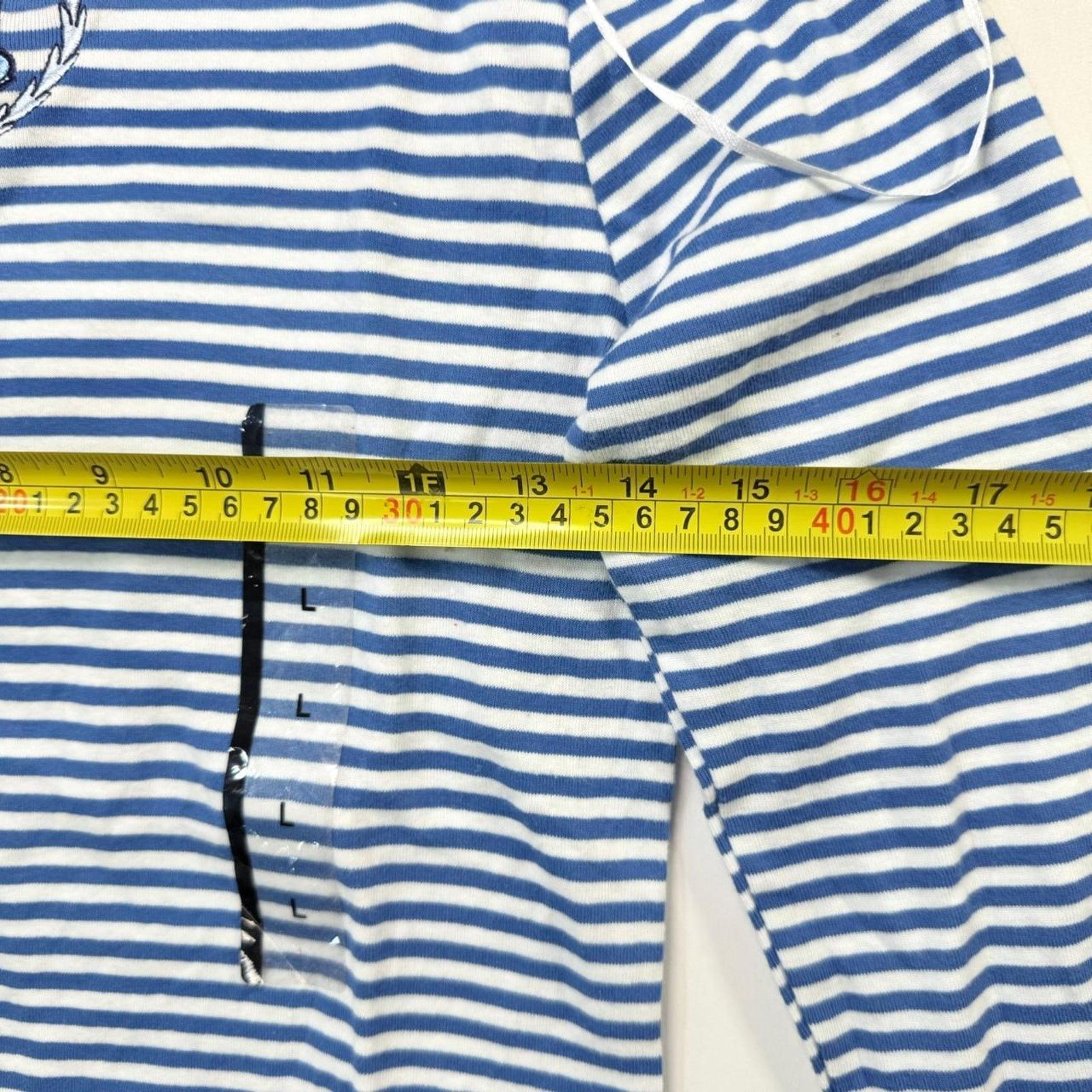 & Other Stories Blue long sleeve off shoulder Bluey shirt Sz L Size L / US 10 / IT 46 - 2 Thumbnail