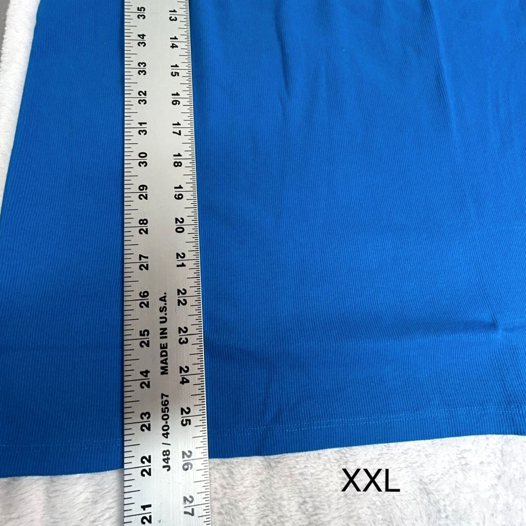 J.Crew J.Crew Women's Tank Top XXL Blue Scoop Neck Casual Ribbed Cotton Style AY276 Size XXL / US 16-18 / IT 52-54 - 7 Thumbnail