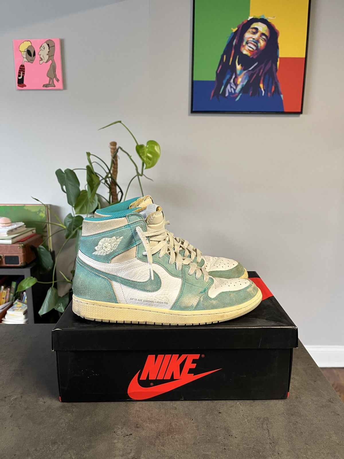 Jordan Brand Jordan 1 Hi Retro Turbo Green Size US 10.5 / EU 43-44 - 1 Thumbnail