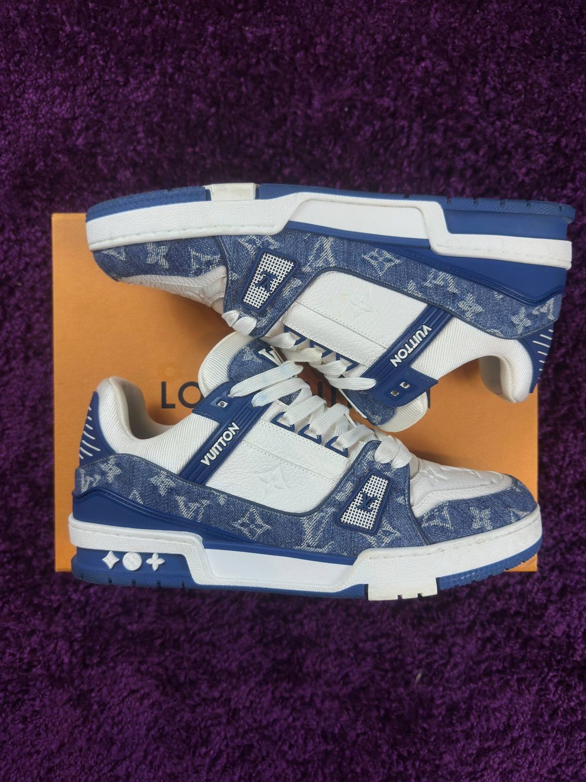 Louis Vuitton Louis Vuitton Trainer Blue Denim Size US 8.5 / EU 41-42 - 2 Thumbnail