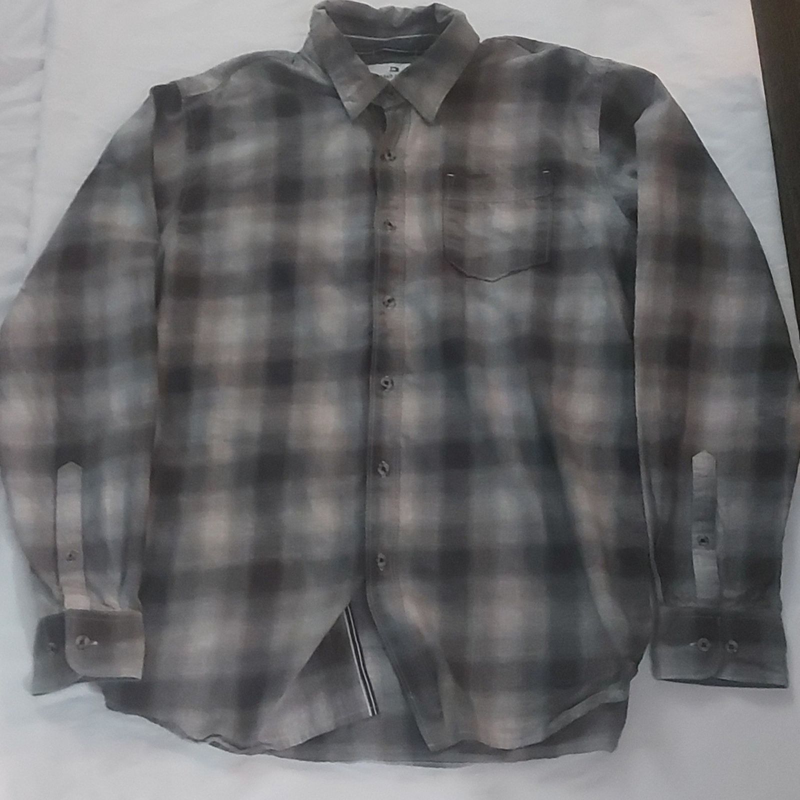 Other Thread & Cloth Gray Plaid Long Sleeve Button Down L Size US L / EU 52-54 / 3 - 3 Thumbnail