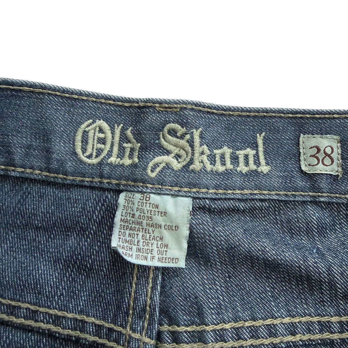 Vintage Old Skool Jeans Embroidered Y2K 2000s Hip Hop Vintage Size US 38 / EU 54 - 5 Thumbnail