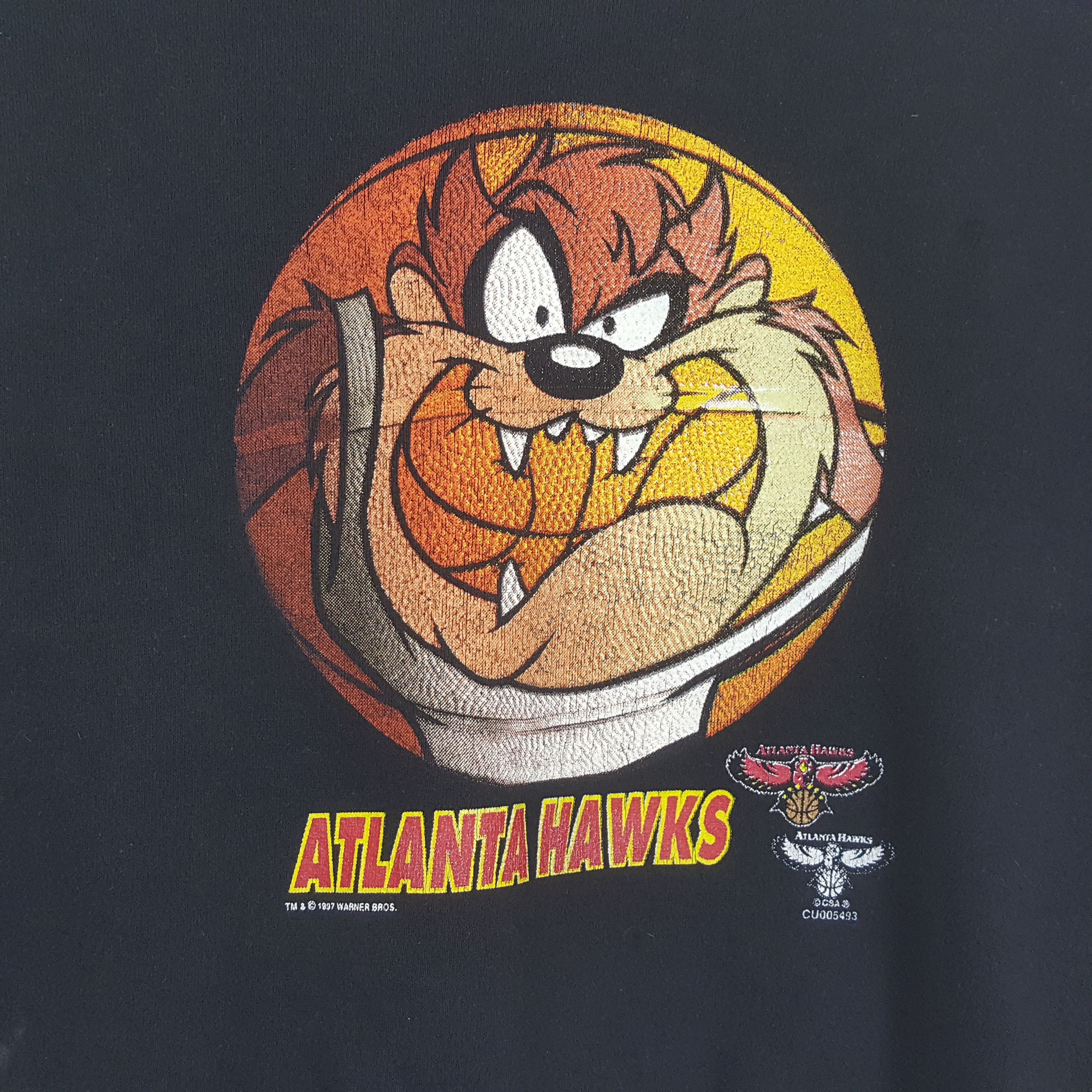 NBA ATLANTA HAWKS X Tasmania Basketball Team Sweatshirt C290N23 Size US S / EU 44-46 / 1 - 2 Thumbnail