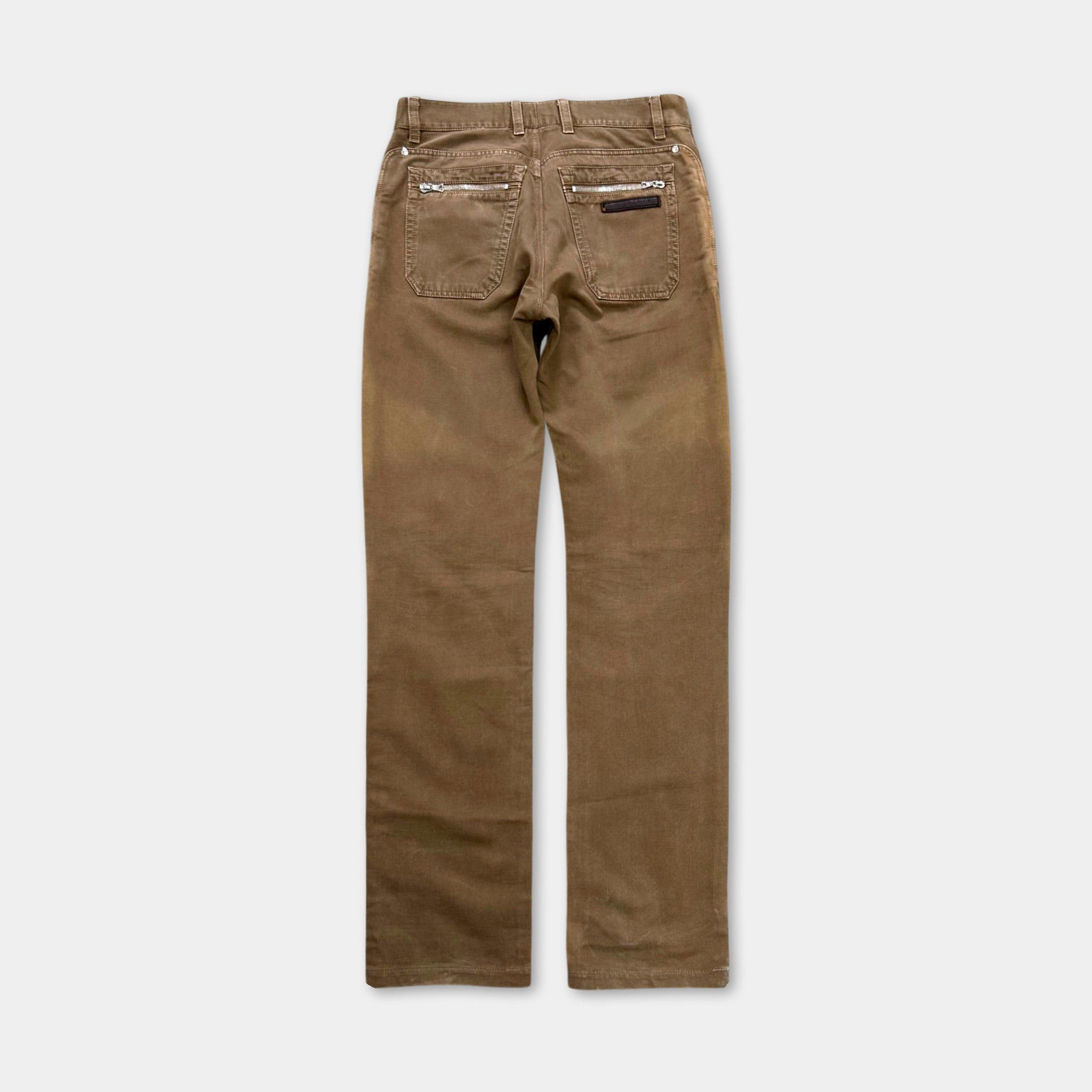 Prada Prada Brown Corduroy Straight Leg Pants Size US 28 / EU 44 - 5 Thumbnail