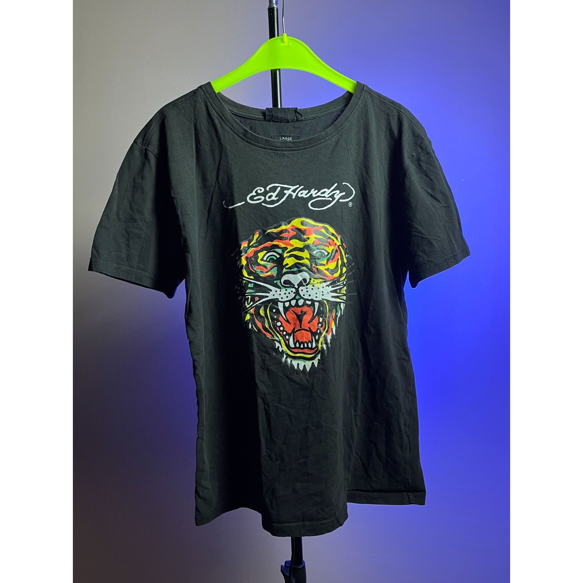 Christian Audigier × Ed Hardy × Vintage Ed Hardy Tiger Tattoo Graphic T-Shirt Size US L / EU 52-54 / 3 - 1 Thumbnail