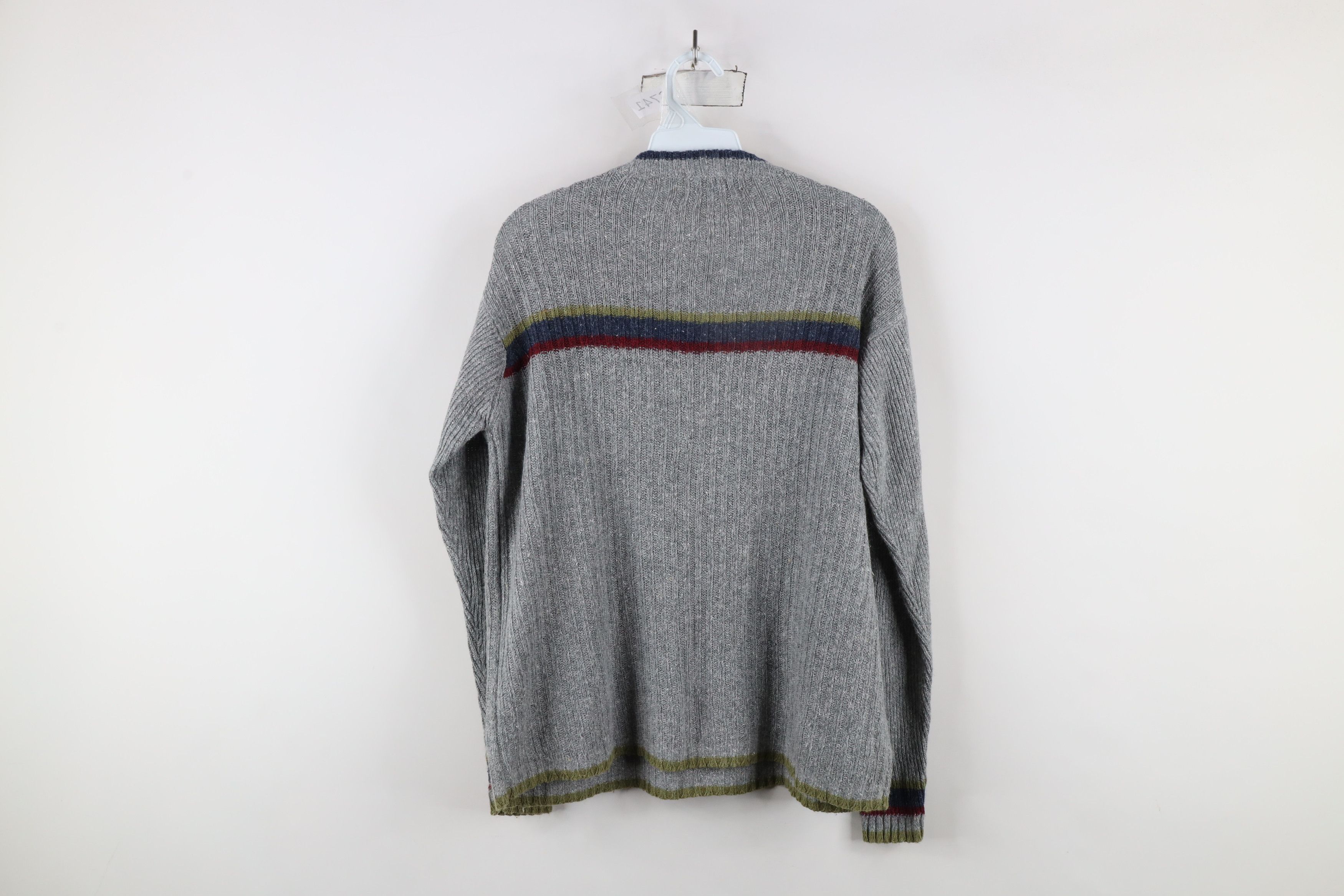 Vintage Vintage 90s Streetwear Striped Ribbed Knit Crewneck Sweater Size S / US 4 / IT 40 - 7 Thumbnail