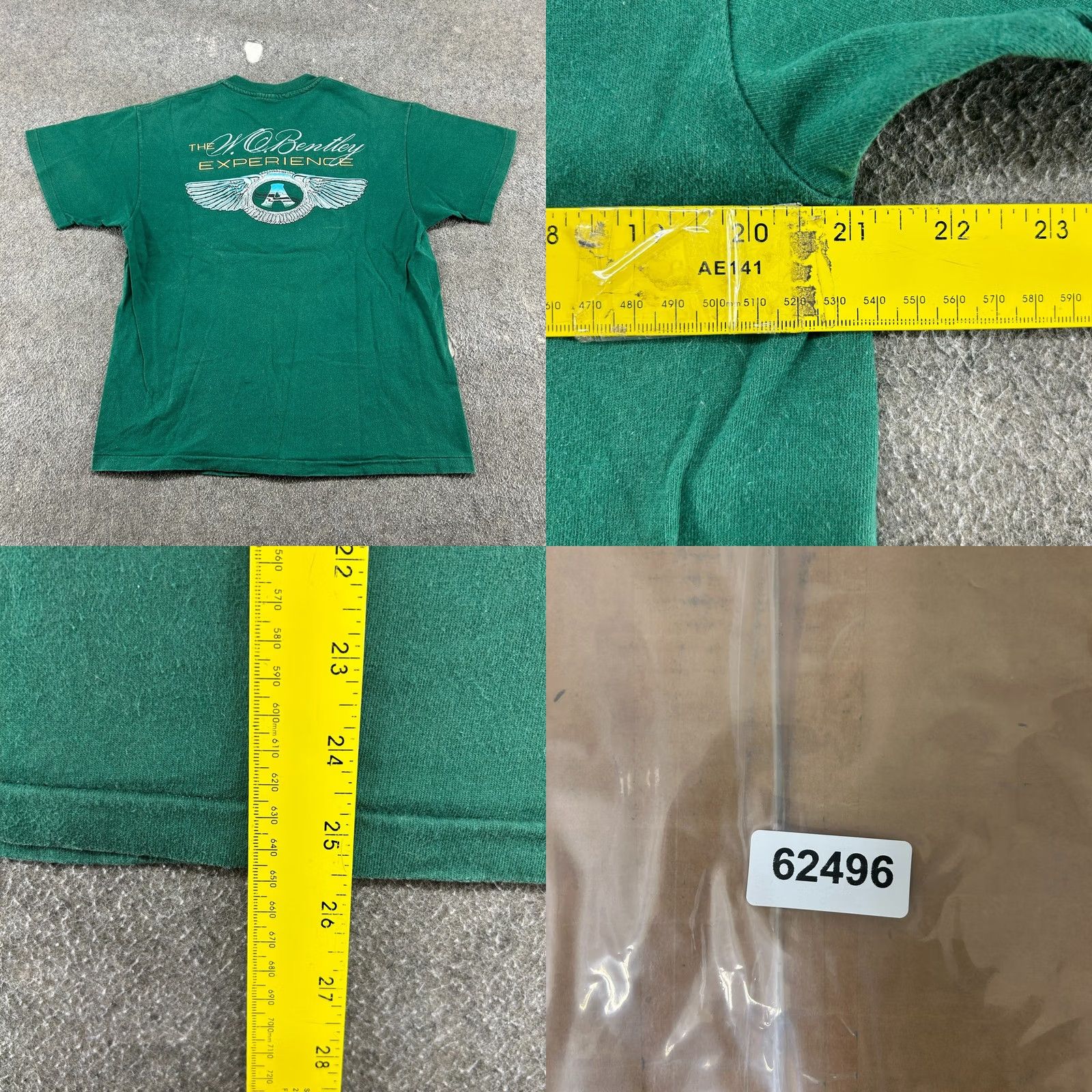Hanes VINTAGE Apker Affair XVII Shirt Mens L Green Cotton Bentley Single Stitch 90s Size US L / EU 52-54 / 3 - 8 Thumbnail