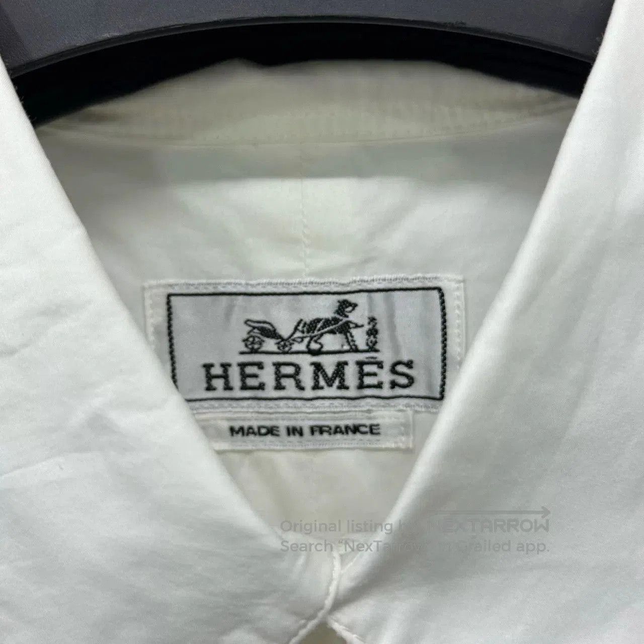 Hermes Hermes White Striped Shirt Size 41. Size US M / EU 48-50 / 2 - 4 Thumbnail