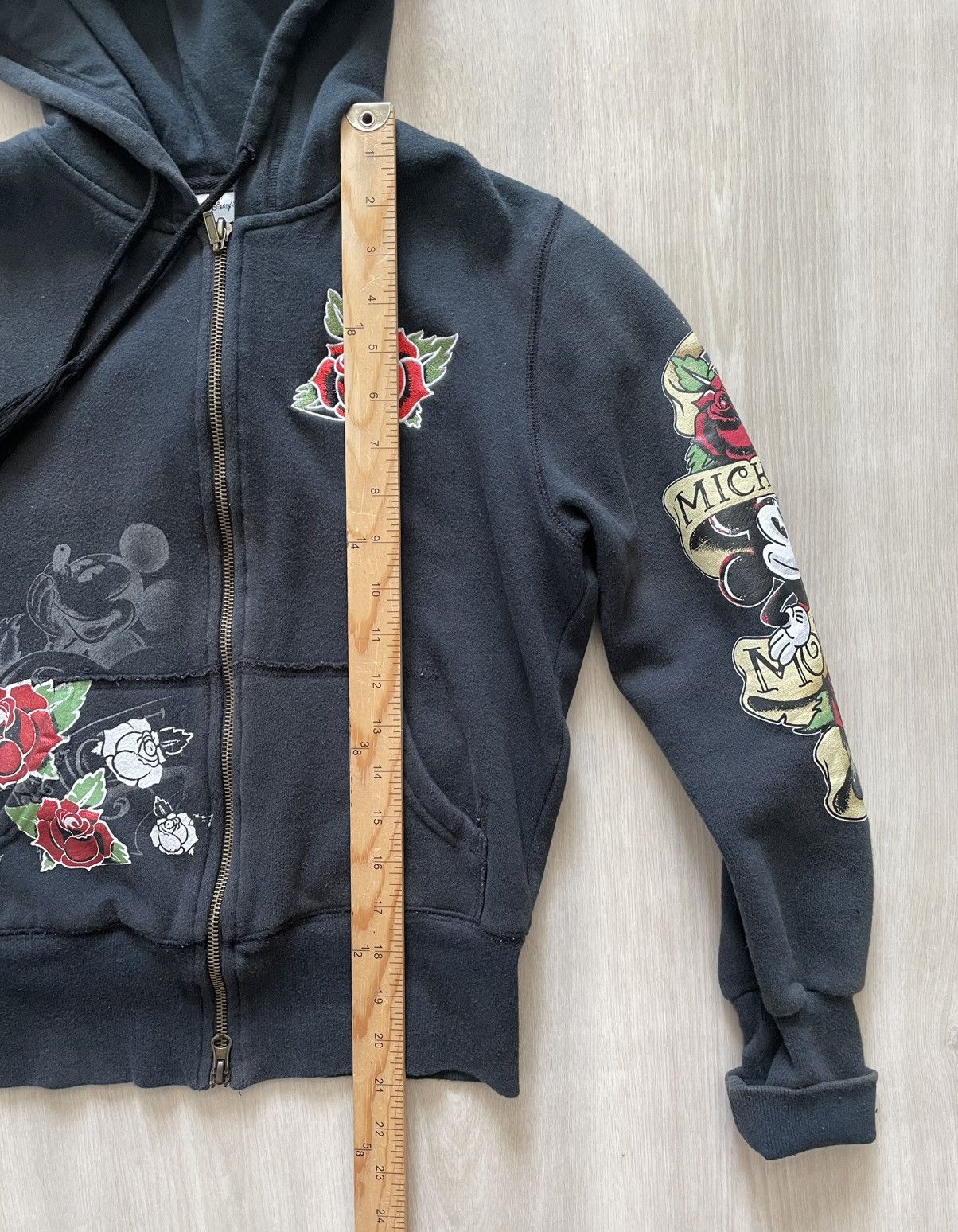 Disney Y2K Disney Mickey Mouse Rose Heart Tattoo Hoodie Small Goth Size S / US 4 / IT 40 - 6 Thumbnail
