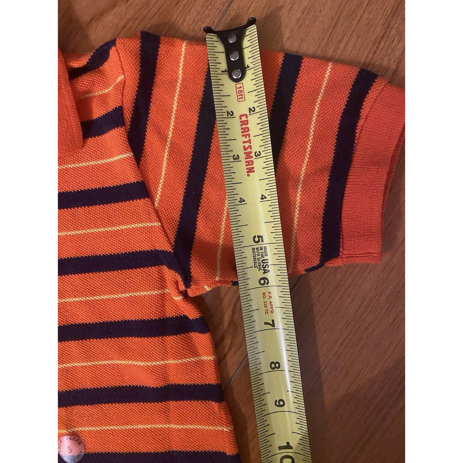 Polo Ralph Lauren Polo Ralph Lauren boys sz S Orange stripe short Sleeve Size US S / EU 44-46 / 1 - 5 Thumbnail