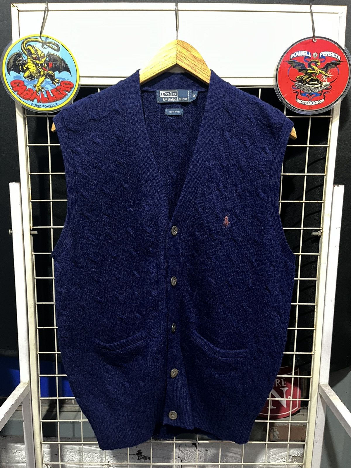 Polo Ralph Lauren Polo Ralph Lauren Pony Wool Button Up Vest 90s Size US M / EU 48-50 / 2 - 1 Thumbnail