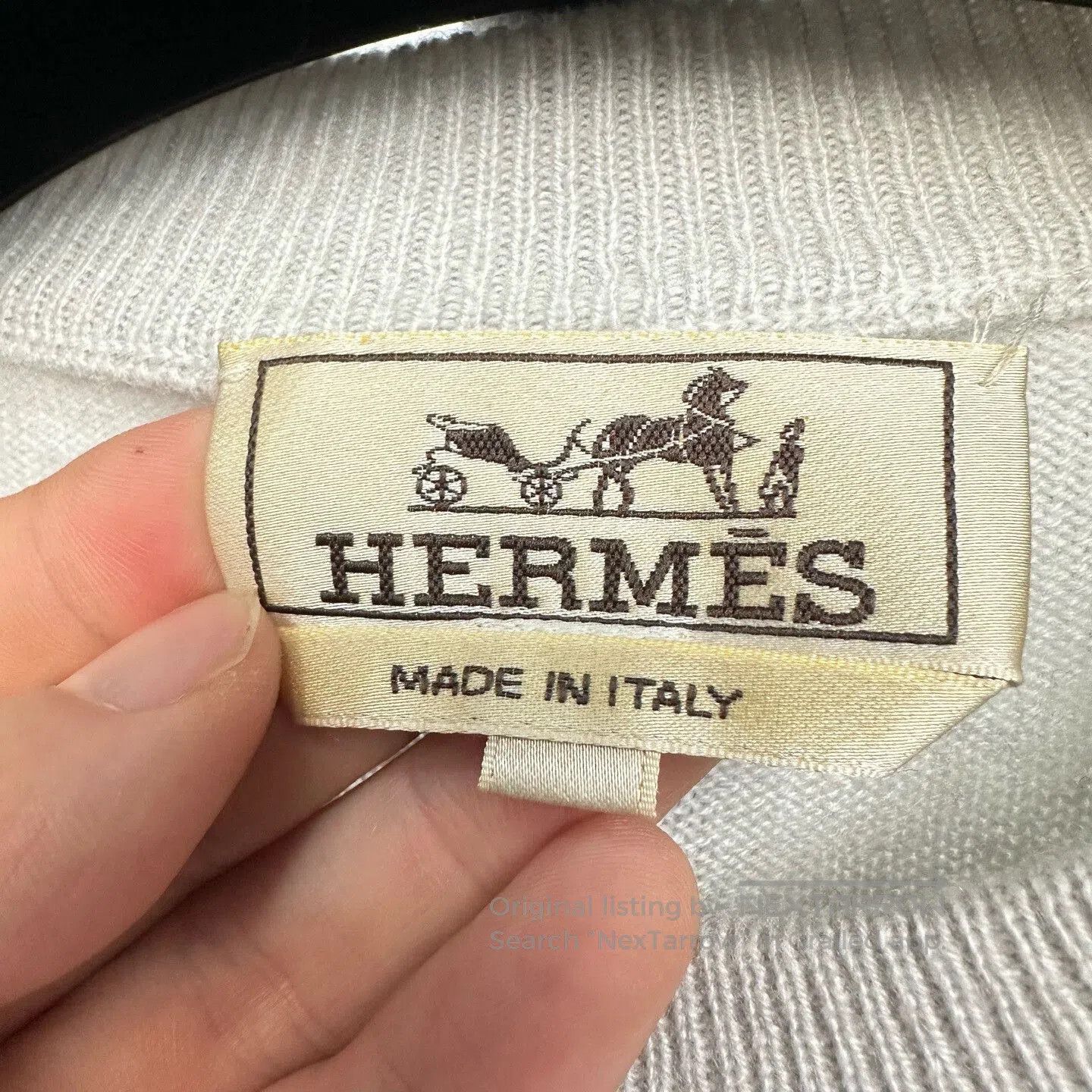 Hermes Hermes Classic H Cuff Cashmere Knit Sweater. Size US XL / EU 56 / 4 - 4 Thumbnail