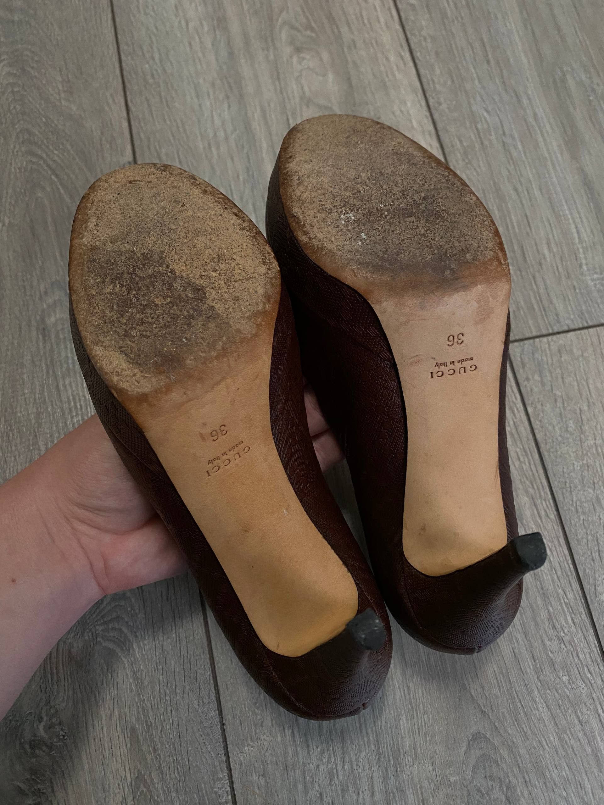 Gucci Gucci By Tom Ford Monogram Platform Pumps Heels Leather Size US 6 / IT 36 - 11 Thumbnail