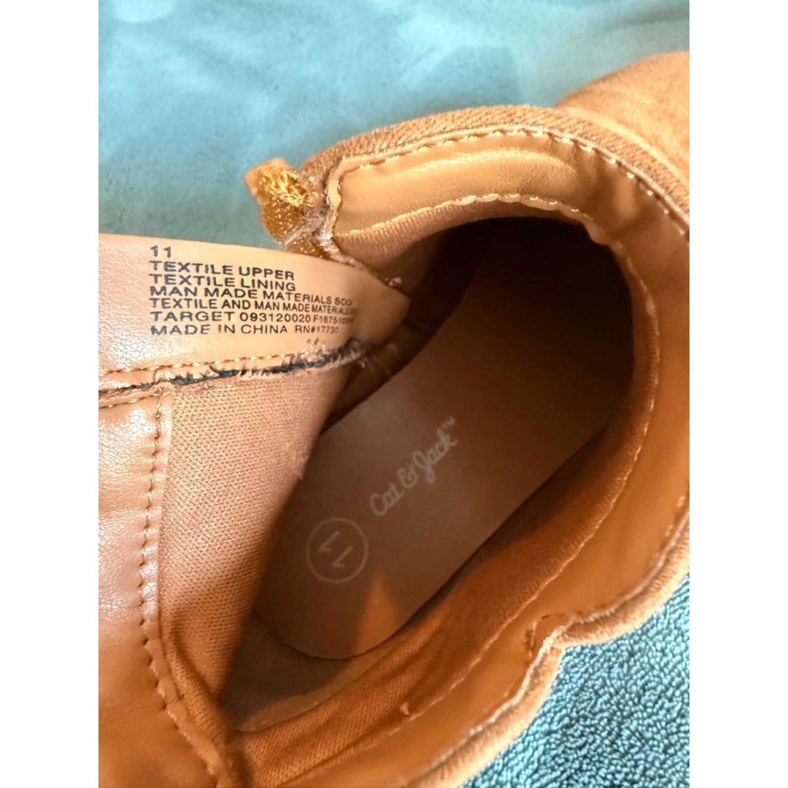 & Other Stories Kids Cat & Jack Tan Suede Ankle Booties Size US 11 / IT 41 - 5 Thumbnail