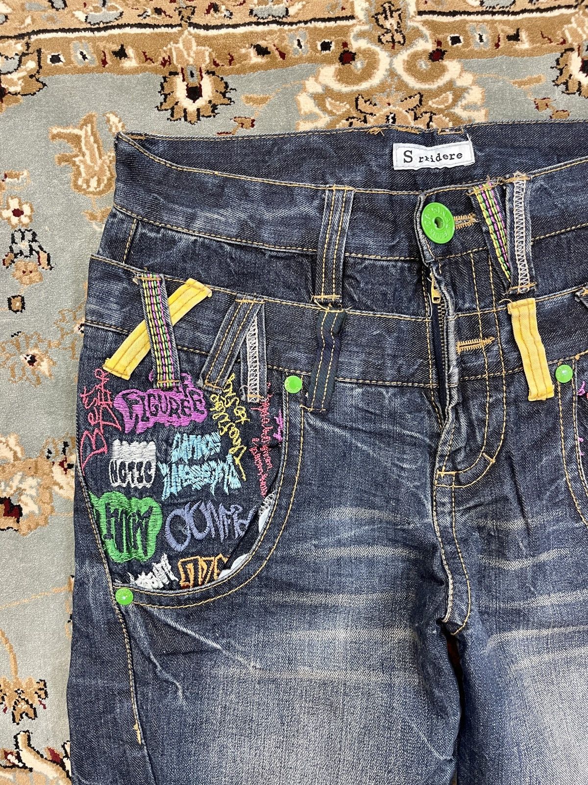If Six Was Nine VINTAGE DISTRESSED DOUBLE WAIST SORRIDERE RARE DENIM PANTS Size US 29 - 6 Thumbnail