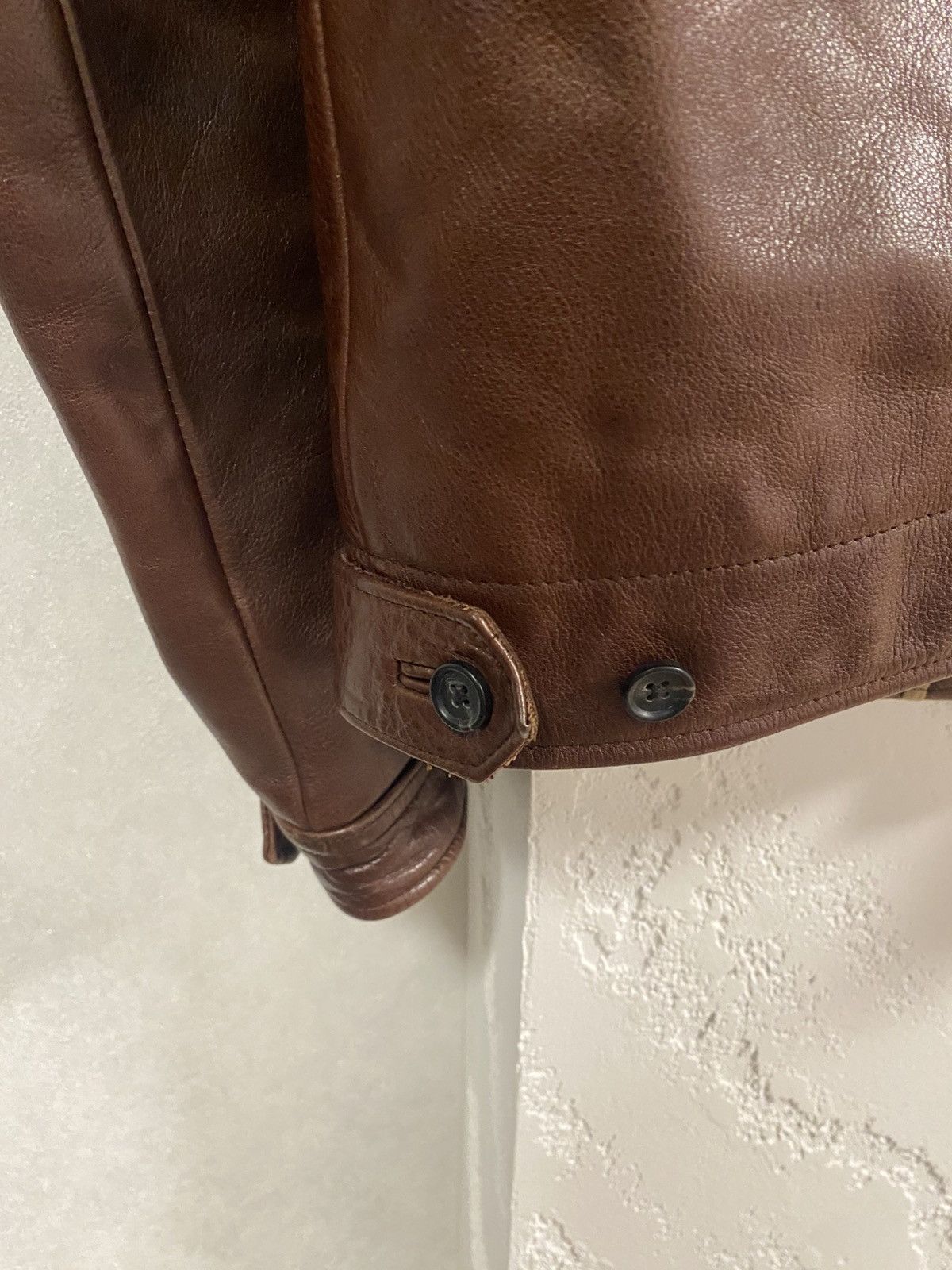 J.Crew J.Crew Brown Thik Leather Jacket Size: M Green Label Size US M / EU 48-50 / 2 - 15 Thumbnail