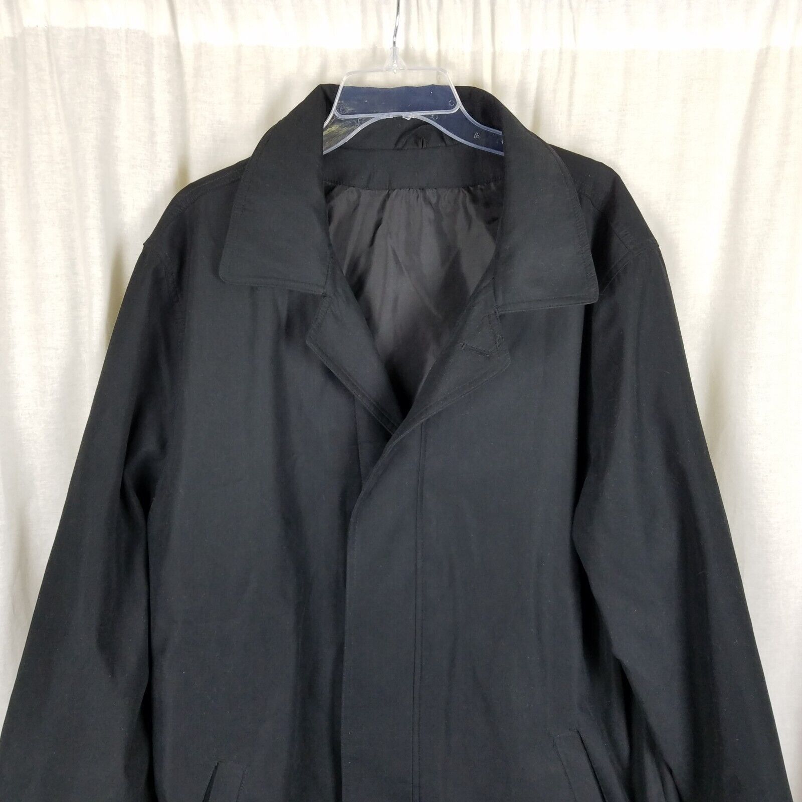 Chaps Vtg Chaps All Weather Trench Coat Placket Front Mens 44L Size US L / EU 52-54 / 3 - 2 Thumbnail