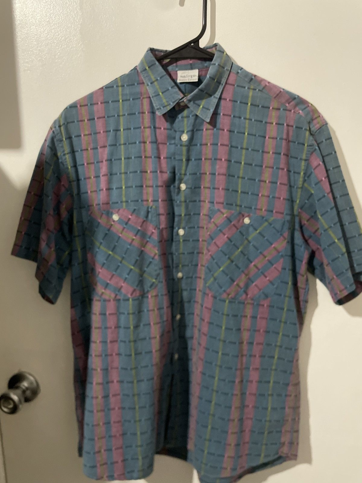 Other MIRTO Blue-Pink Short-Sleeve Shirt Size US S / EU 44-46 / 1 - 1 Thumbnail
