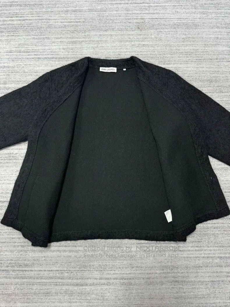 Our Legacy Our Legacy Mohair Cardigan in Black. Size US M / EU 48-50 / 2 - 4 Thumbnail
