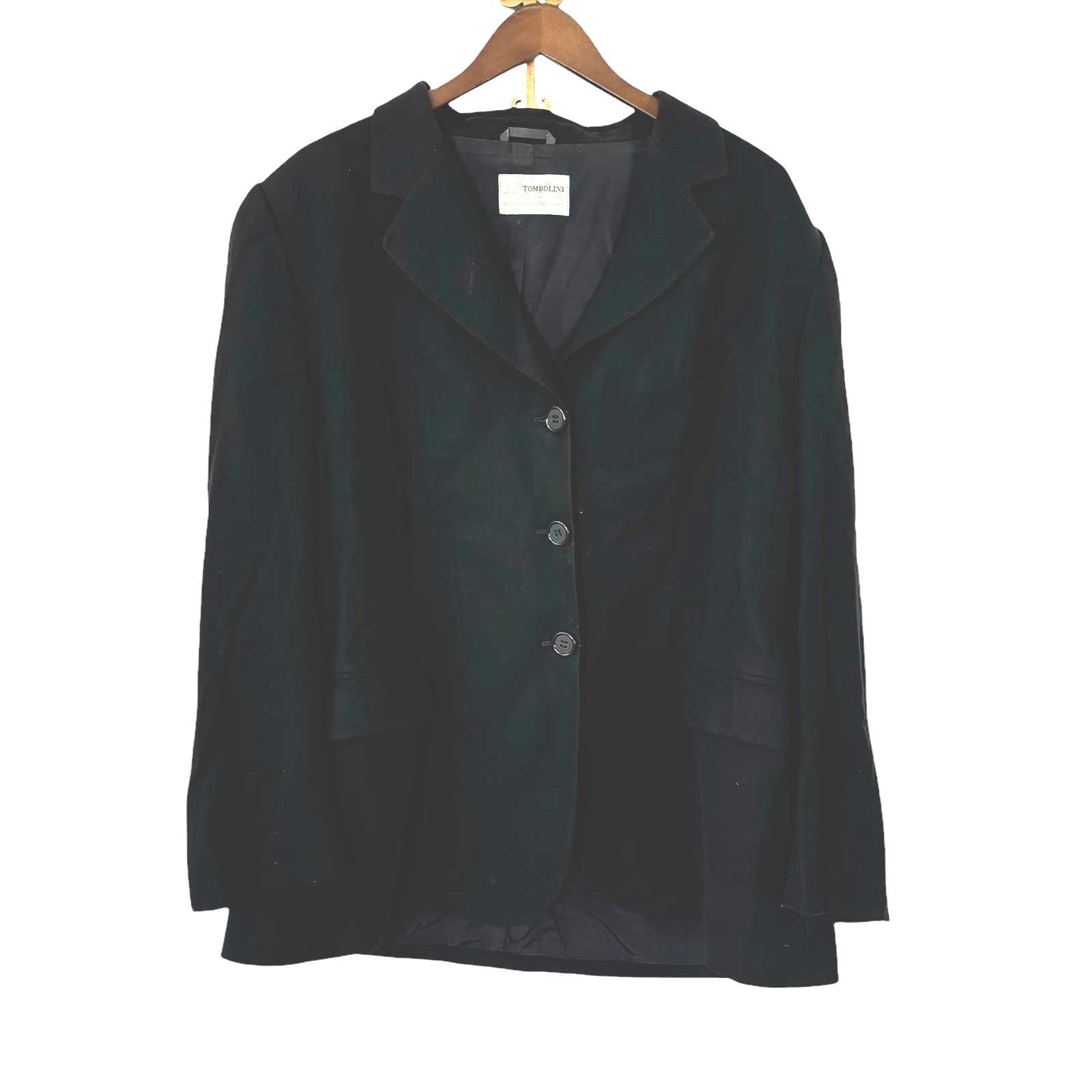 Tombolini Tombolini Black Women's Blazer 31" Size 4XL / US 24-26 - 1 Thumbnail