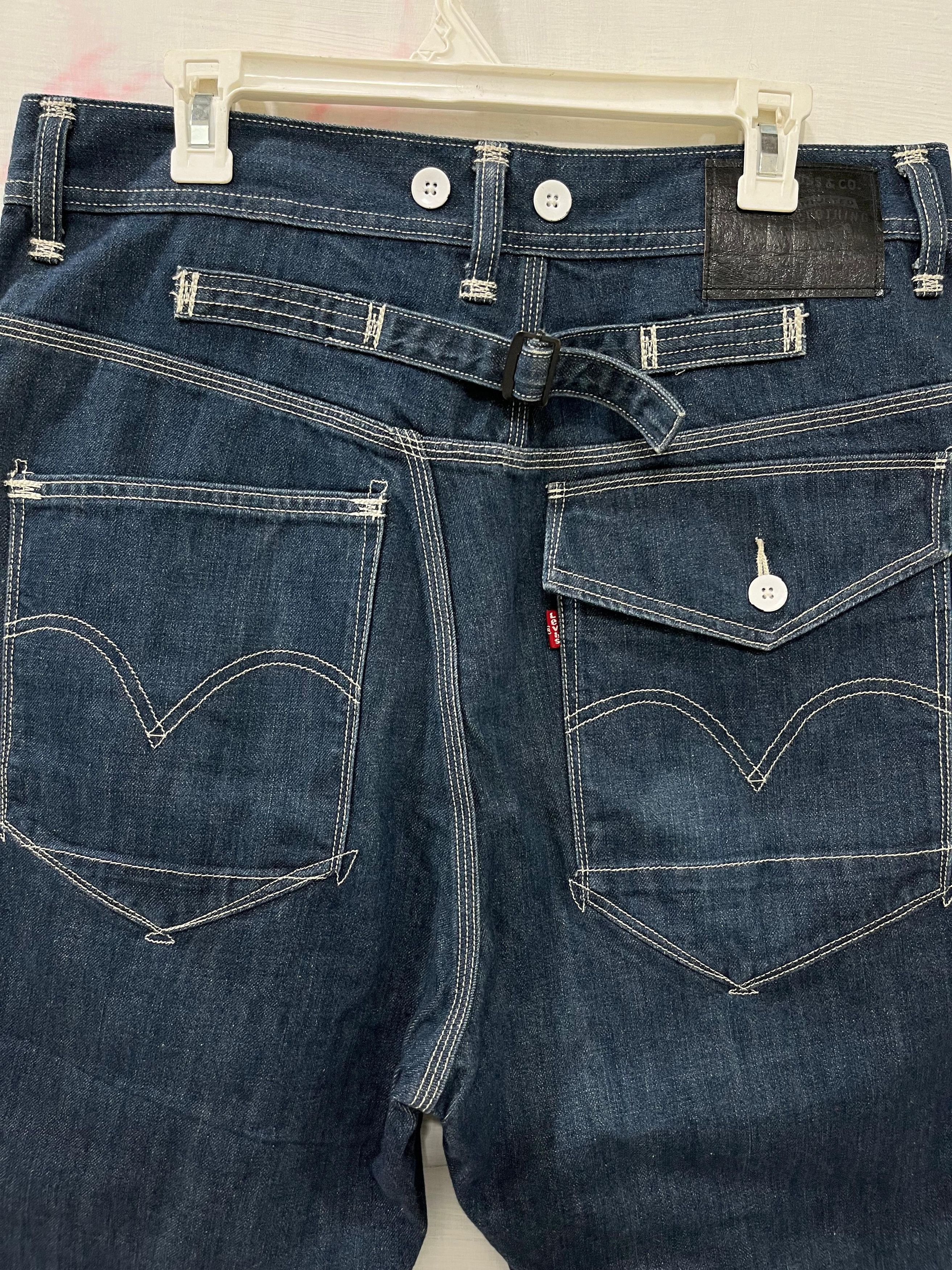 Levi's 💥Rare💥Levis 560 Buckle Jorts Denim Size US 34 / EU 50 - 2 Thumbnail