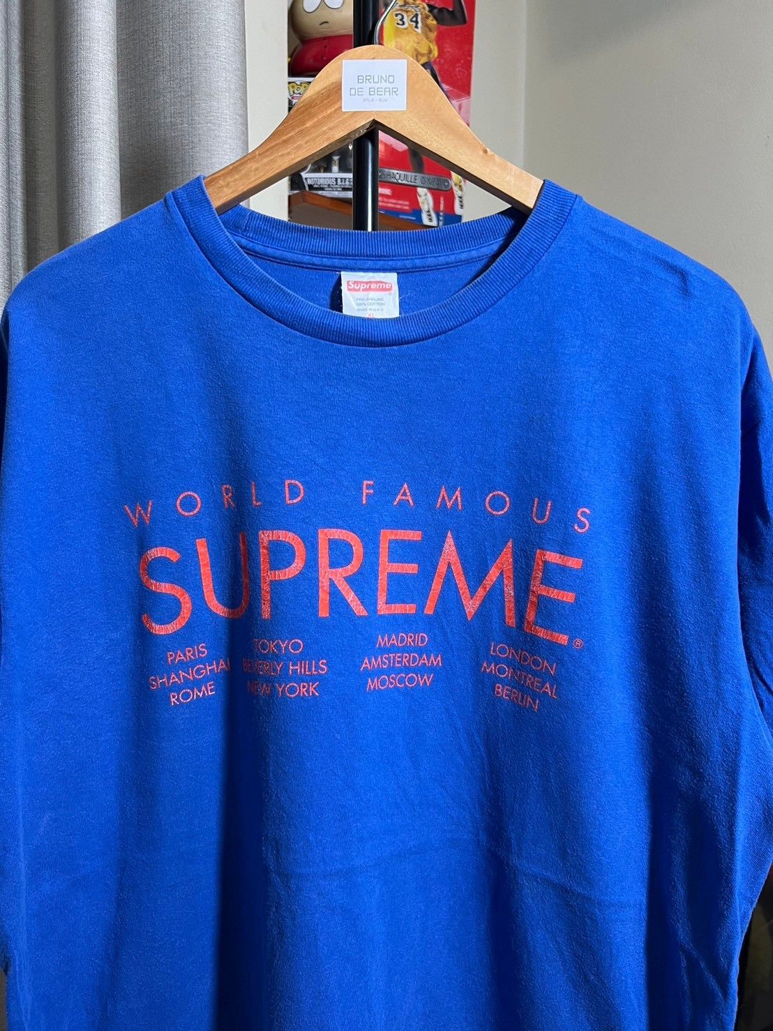 Vintage SUPREME WORLD FAMOUS shirt BN Size US XL / EU 56 / 4 - 1 Thumbnail