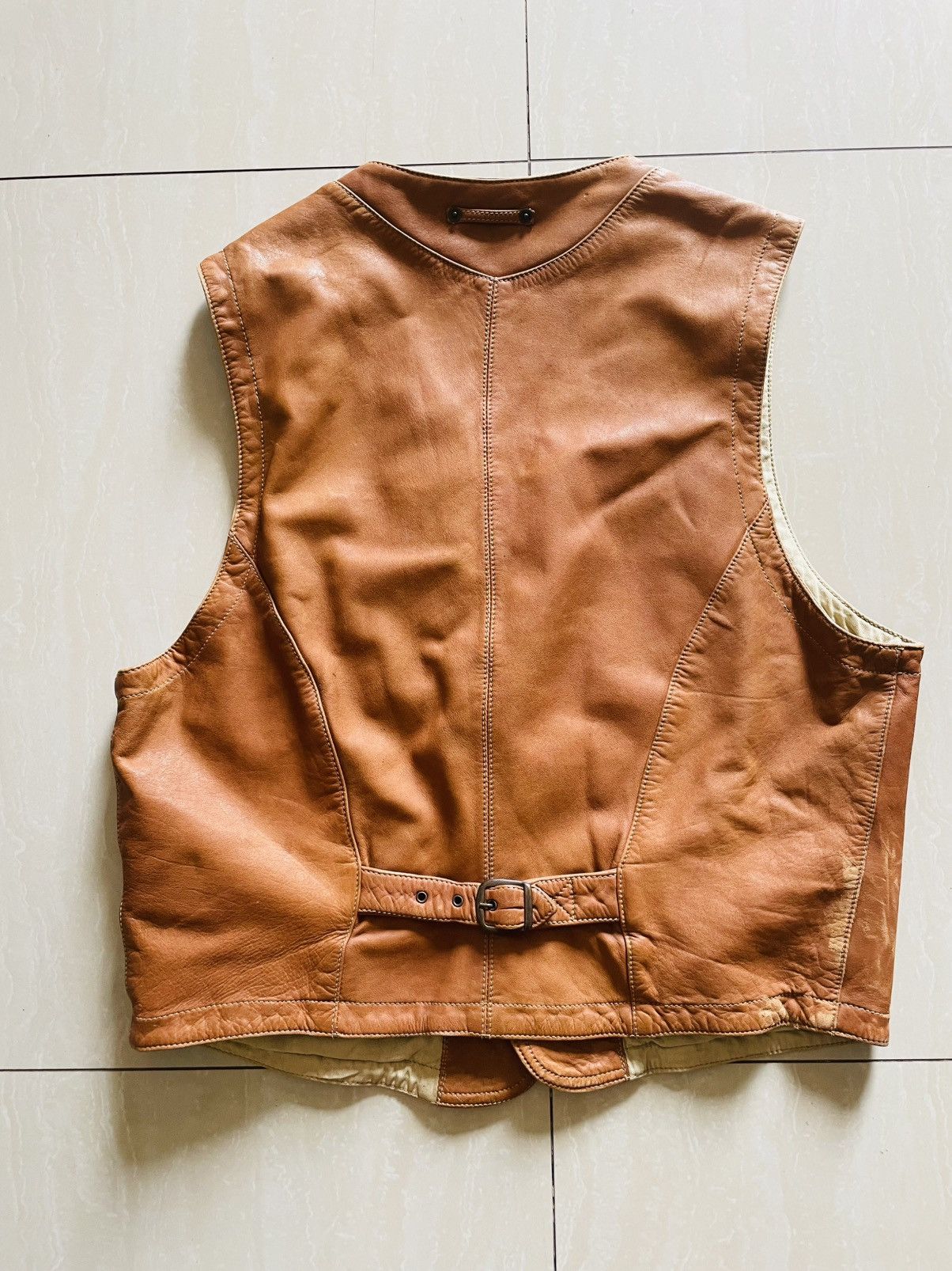 Vintage Asparoke vintage leather vest Size US L / EU 52-54 / 3 - 5 Thumbnail