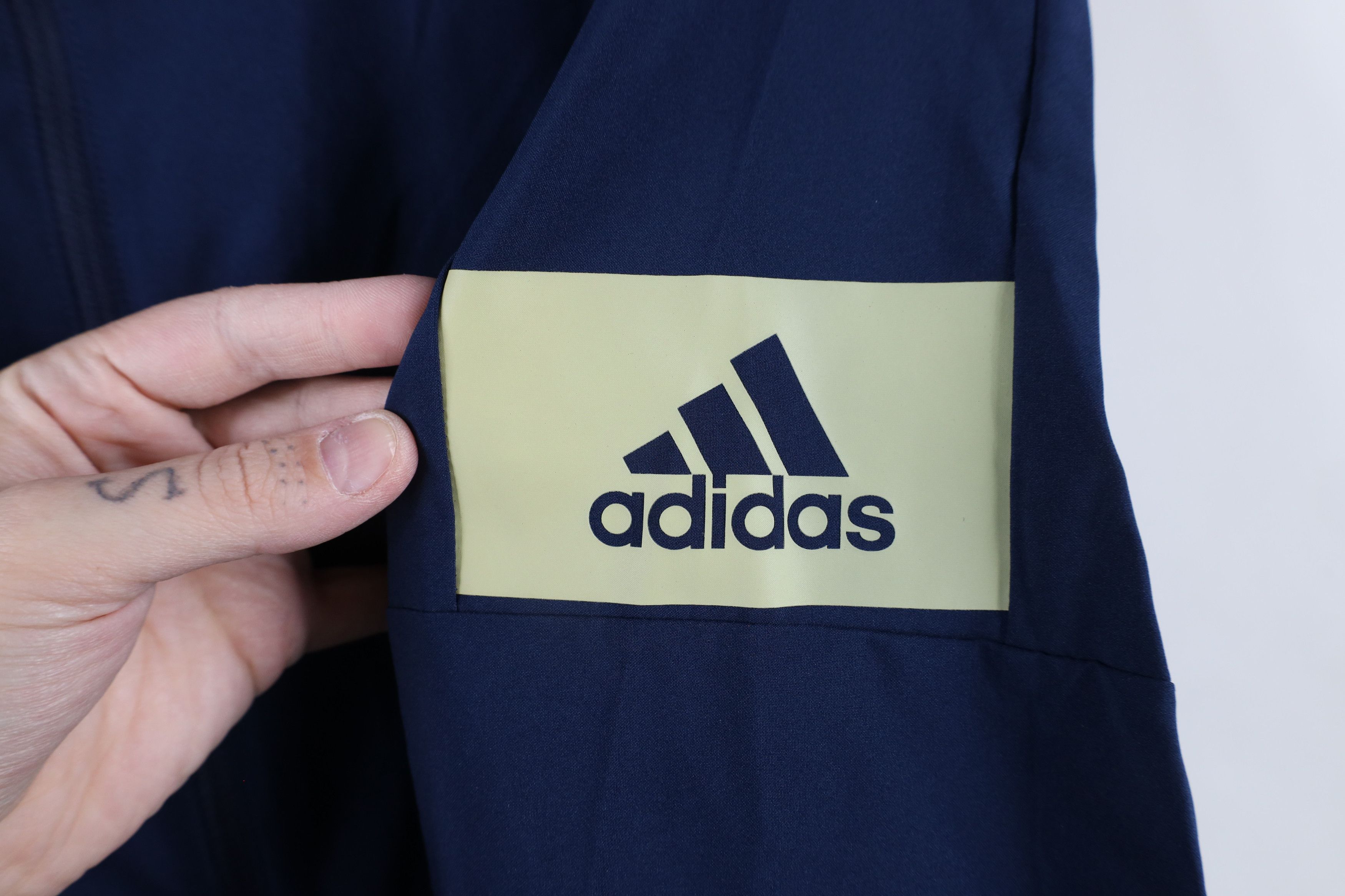 Adidas × Vintage Adidas University of Akron Baseball Half Zip Jacket Blue Size US L / EU 52-54 / 3 - 4 Thumbnail